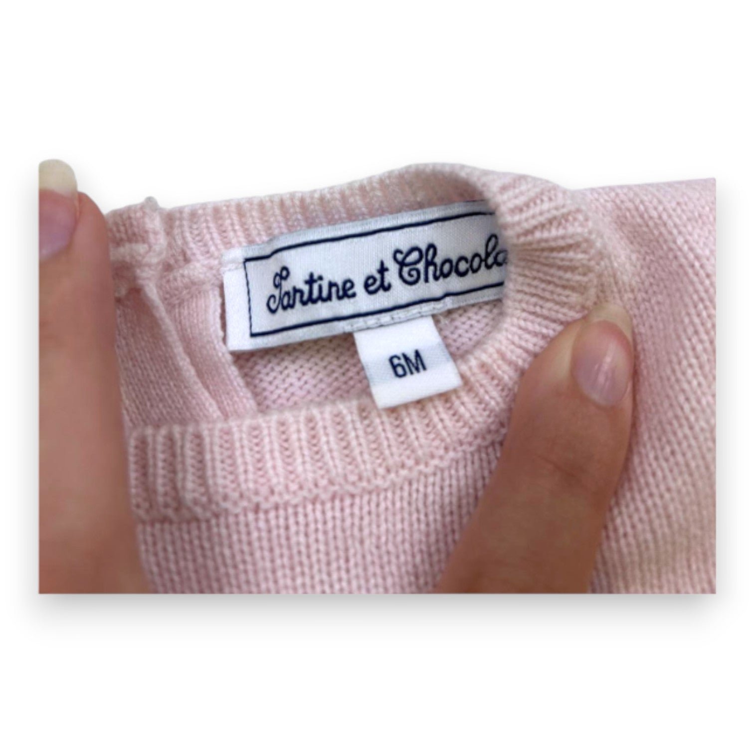 Pink Baby Dress - 6 months TARTINE ET CHOCOLAT - seconde-main Pink