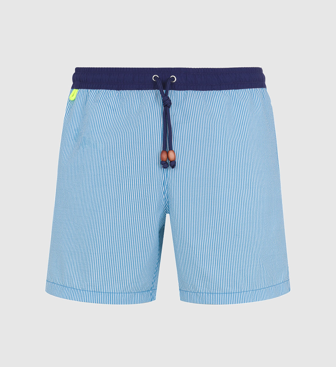 Swim shorts - turquoise seersucker GILI'S Blue
