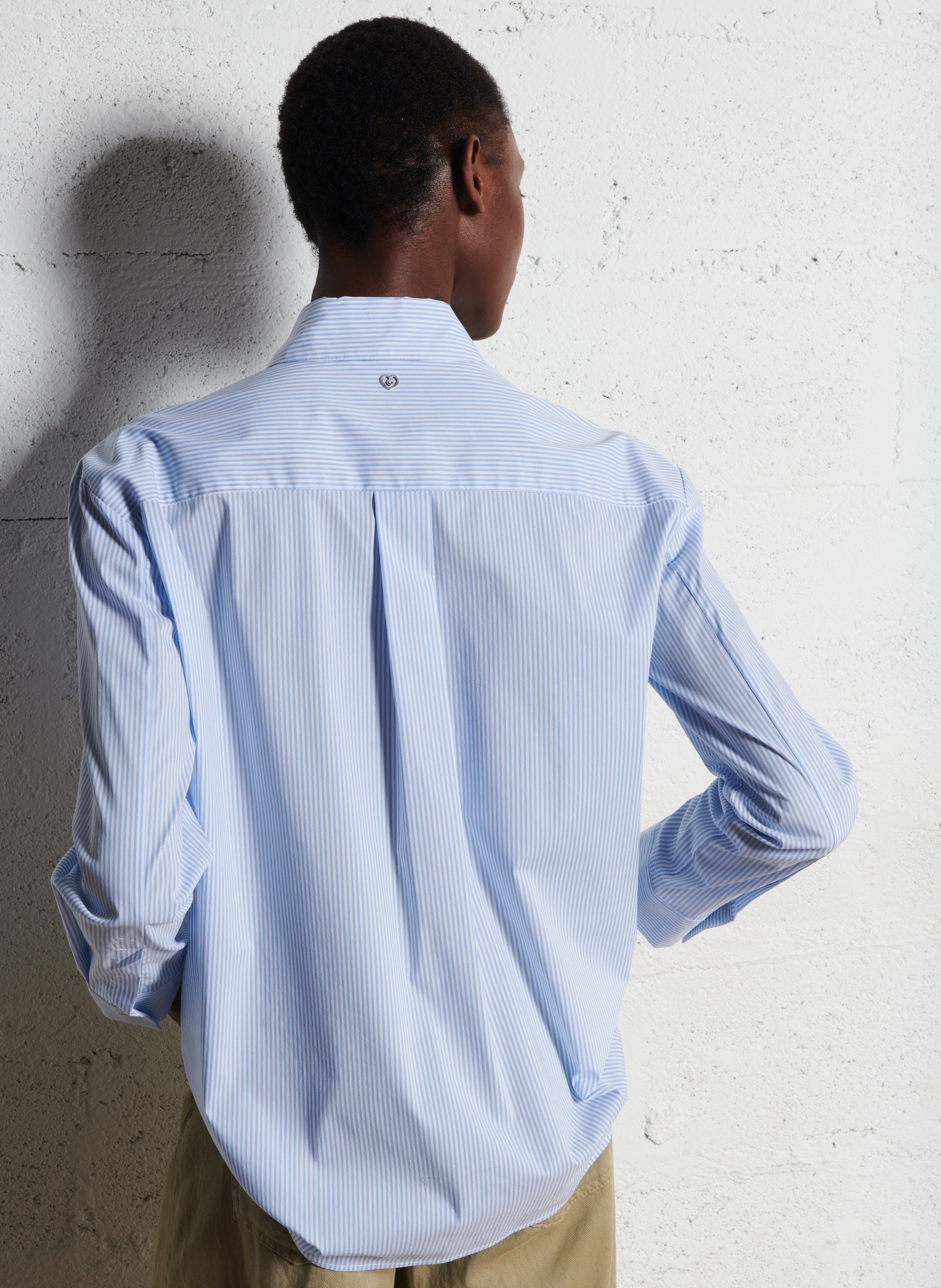 Gestreept overhemd PLEASE Wit