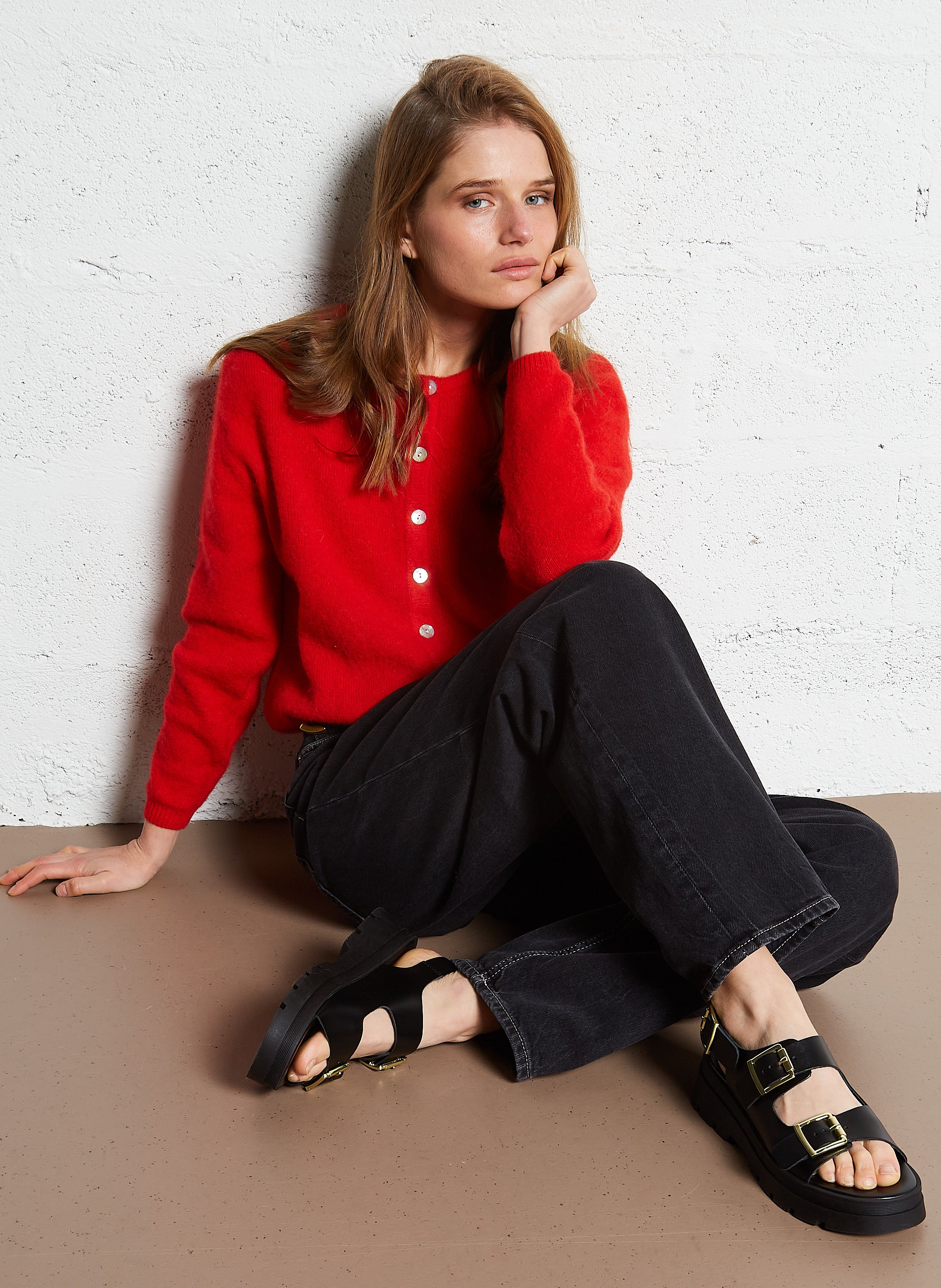 Cotton balloon jeans AMERICAN VINTAGE Black