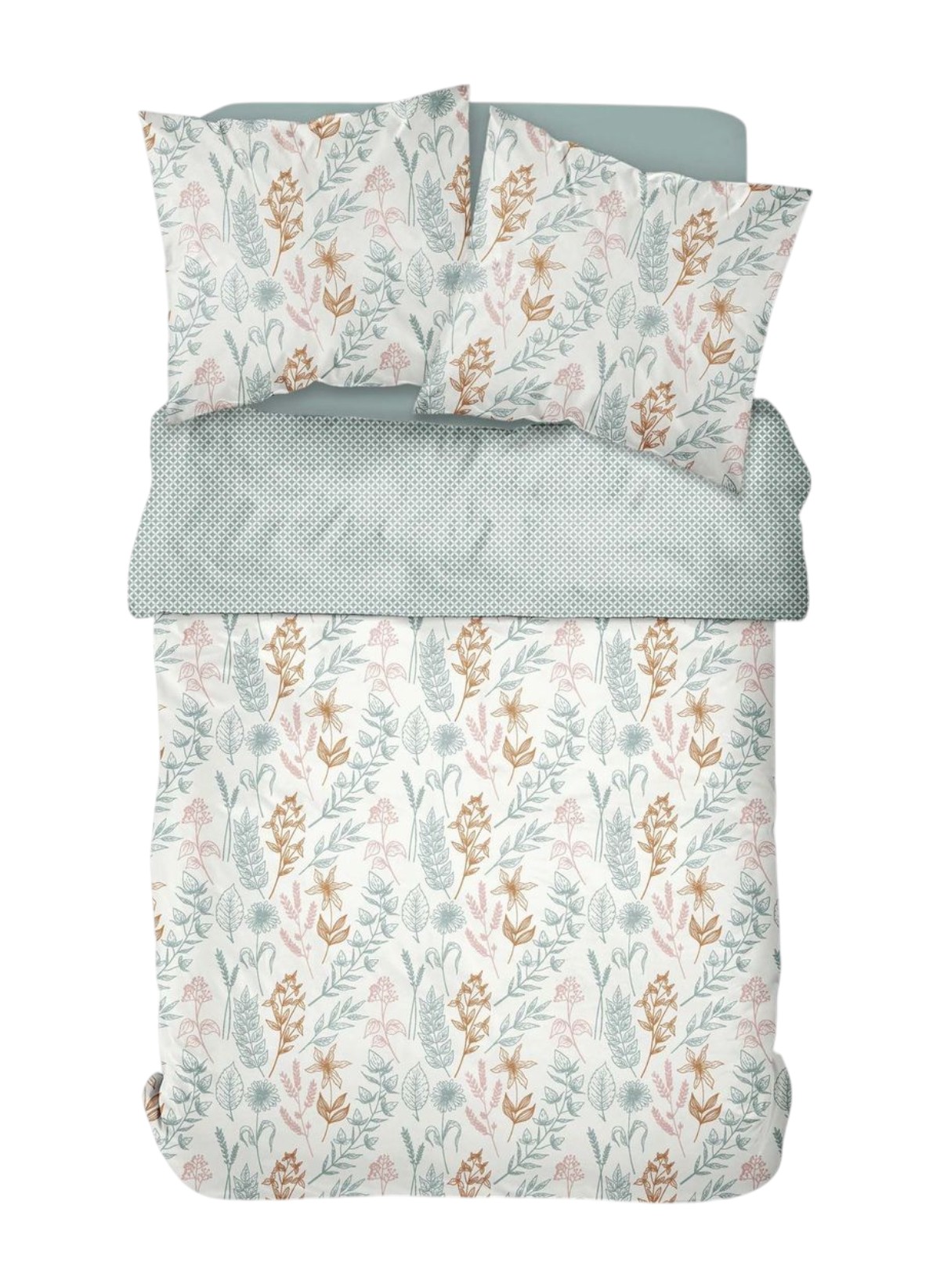 Printed cotton bed set TODAY LINGE DE MAISON White