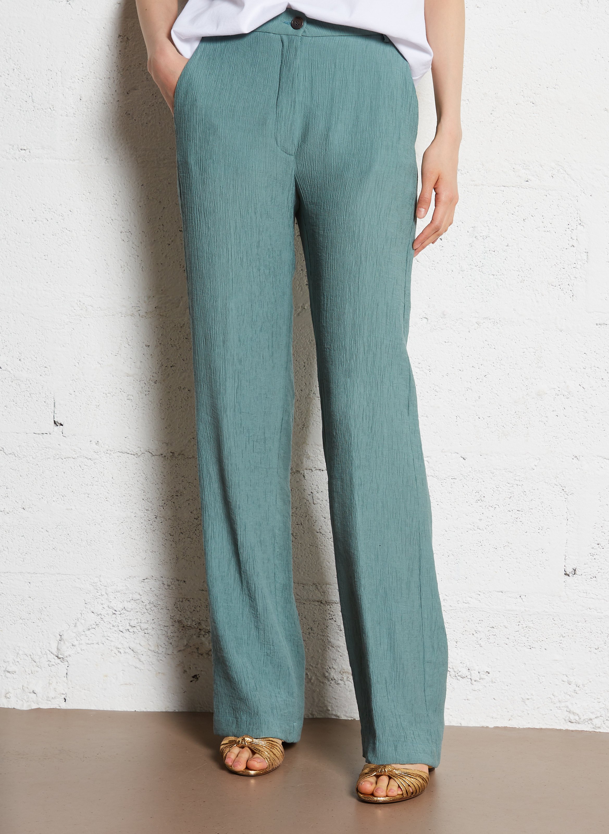 Bundfaltenhose HARTFORD Grun