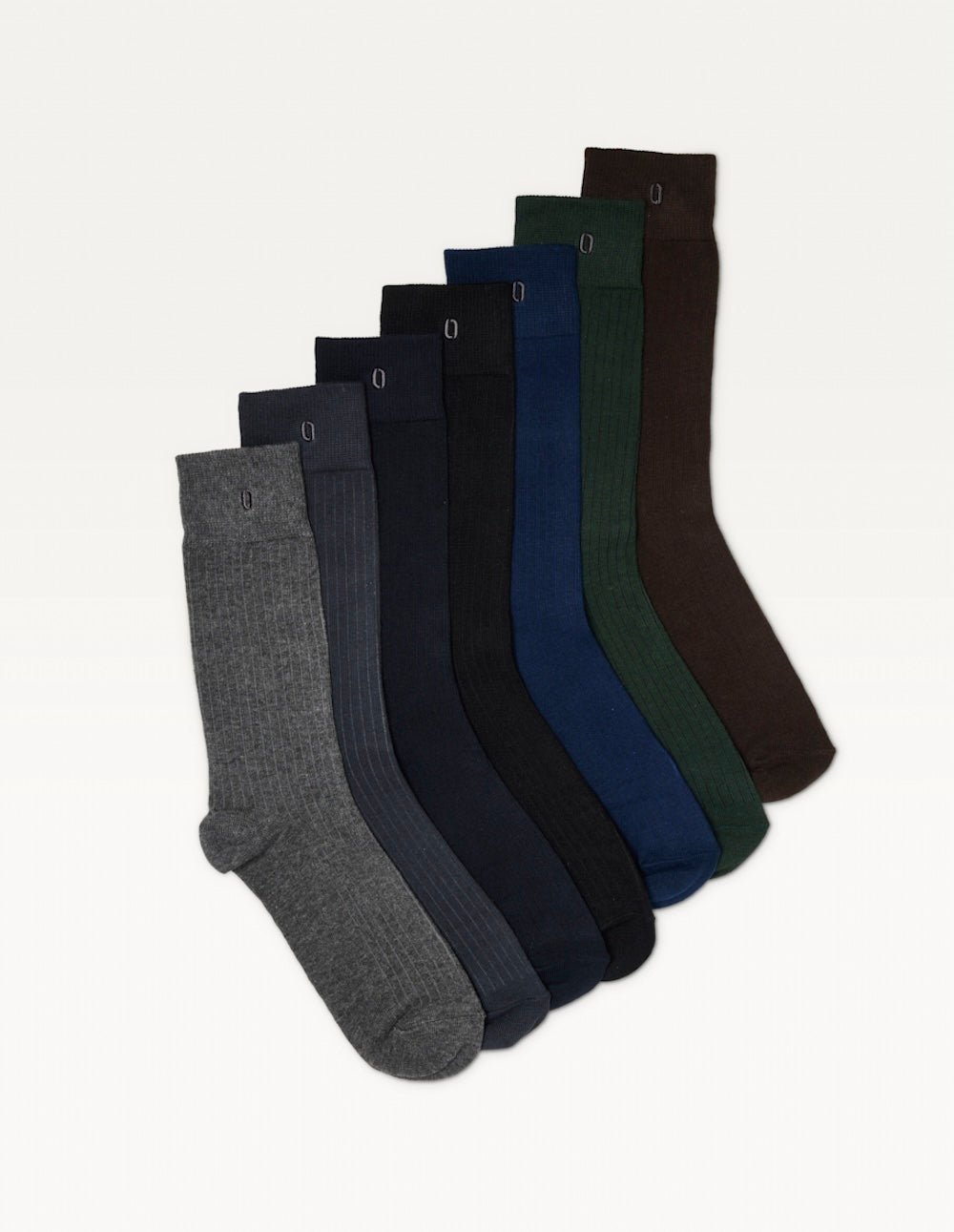 Set of 7 socks ODAJE EX. M.MOUSTACHE Green
