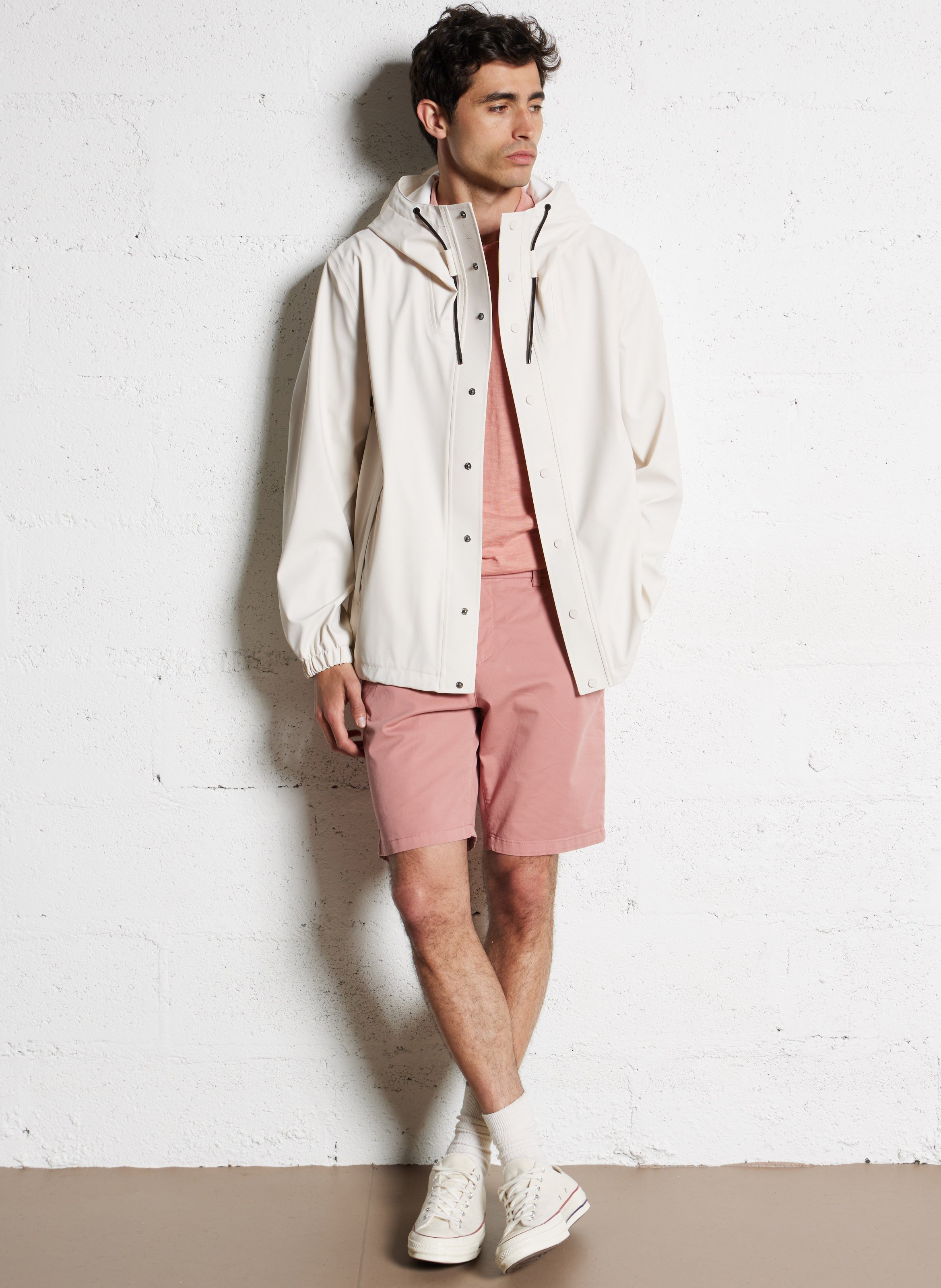 Bermuda droit en coton mélangé IKKS Rose