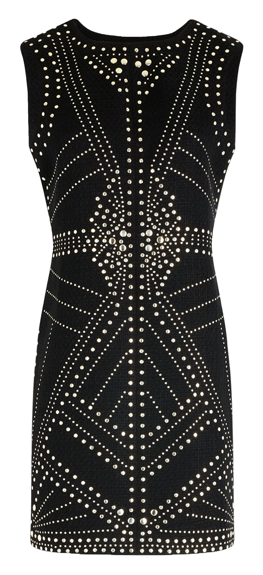 Korte jurk met ronde hals MORGAN Zwart