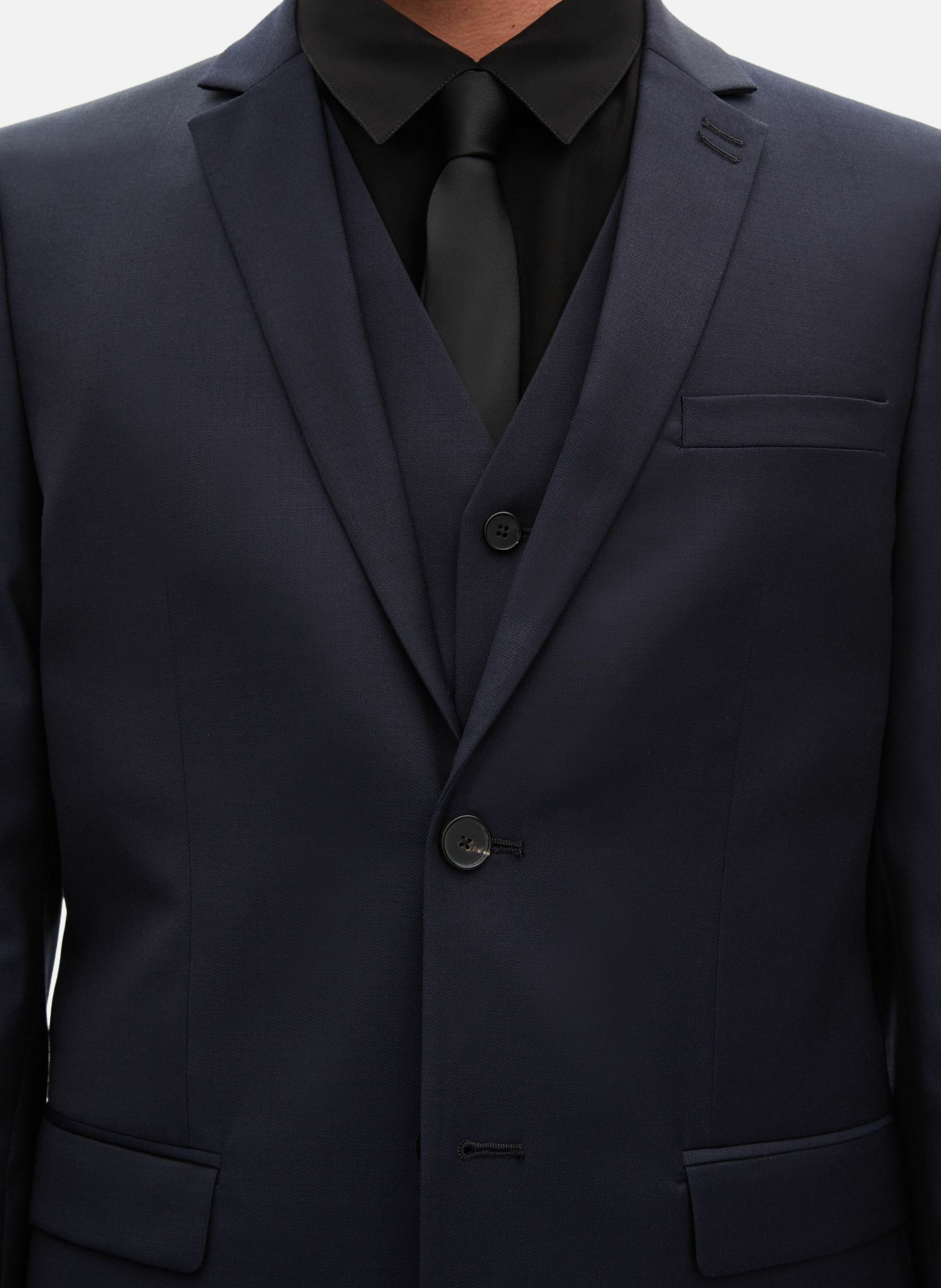 Tailored wool suit jacket with a slim fit THE KOOPLES Blue