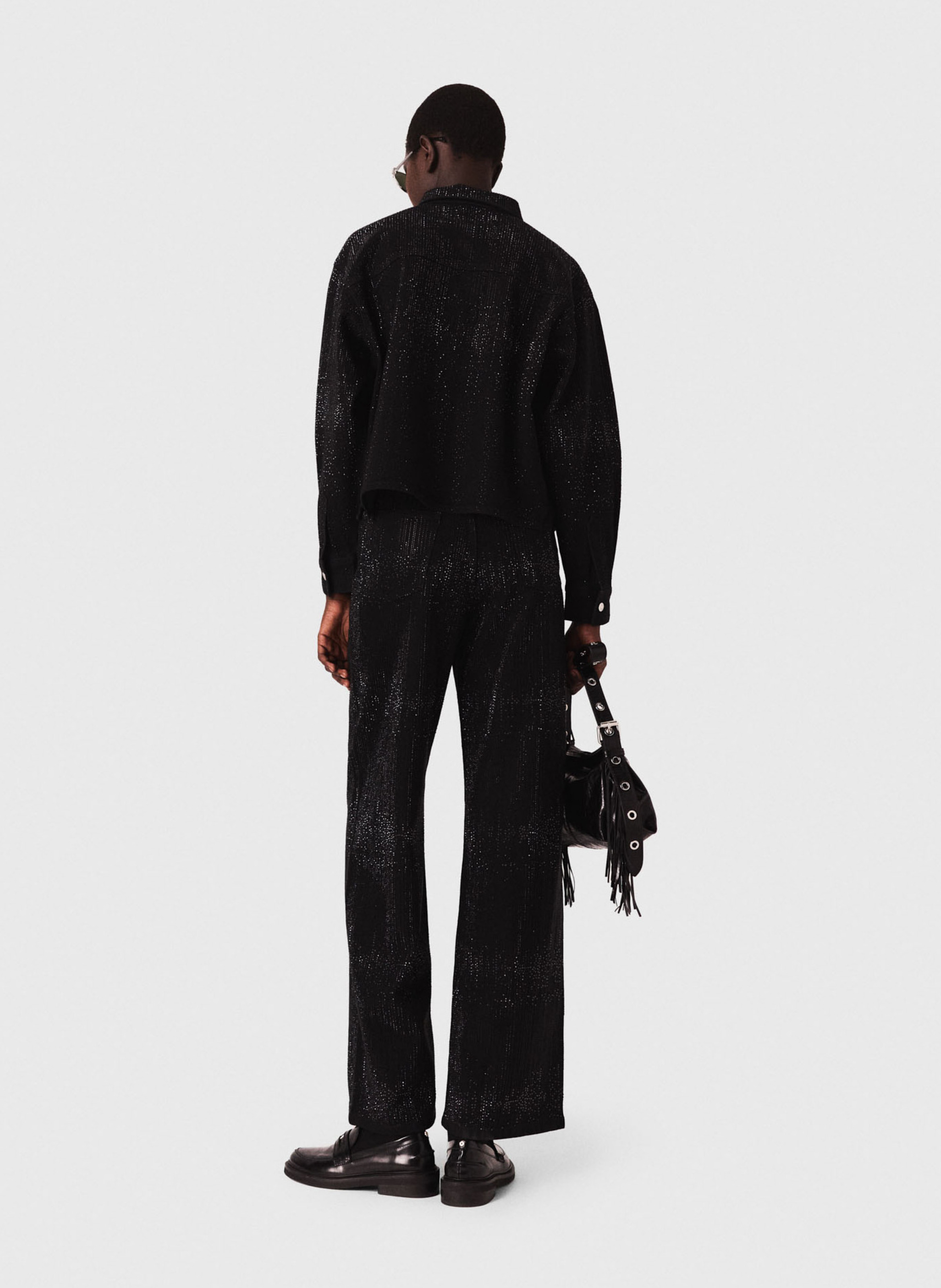 Chemise col classique  MAJE Noir