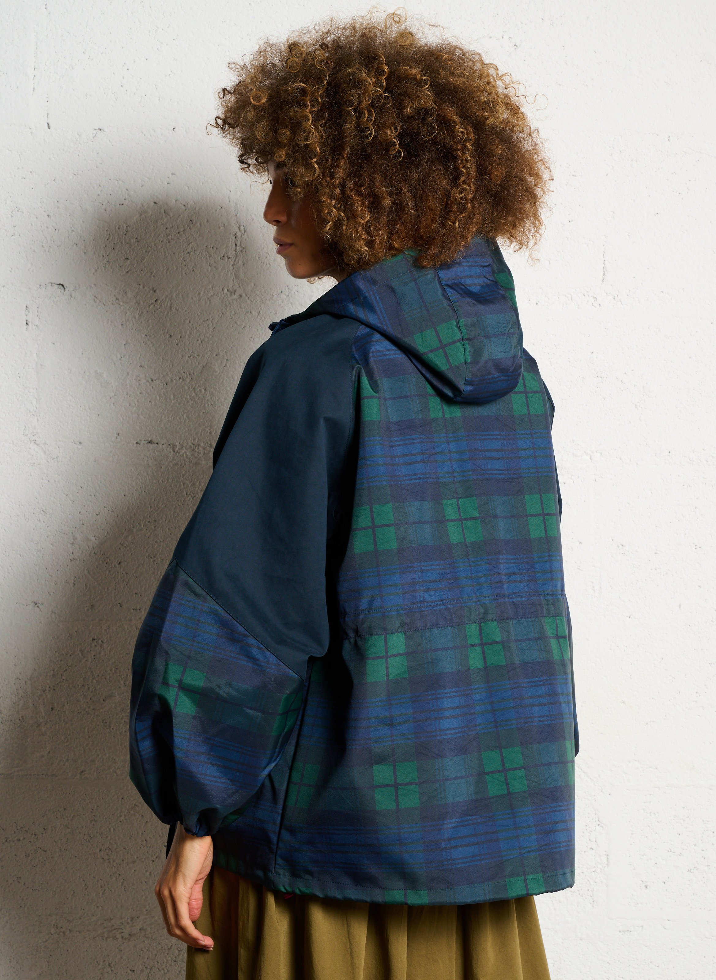 Oversized Printed Parka DAMSON MADDER Blue