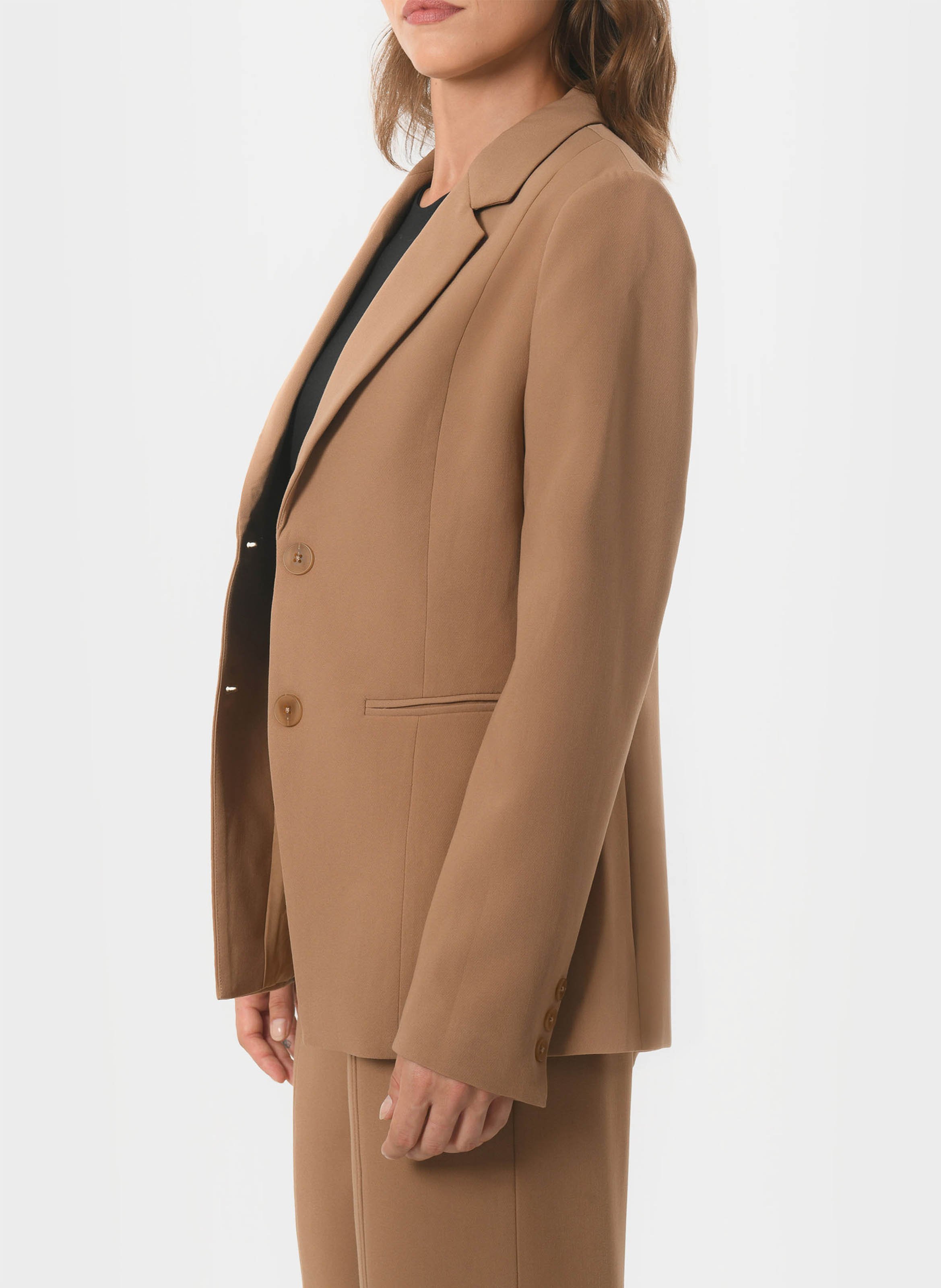 Veste de blazer ajustée col tailleur KOOKAI Beige
