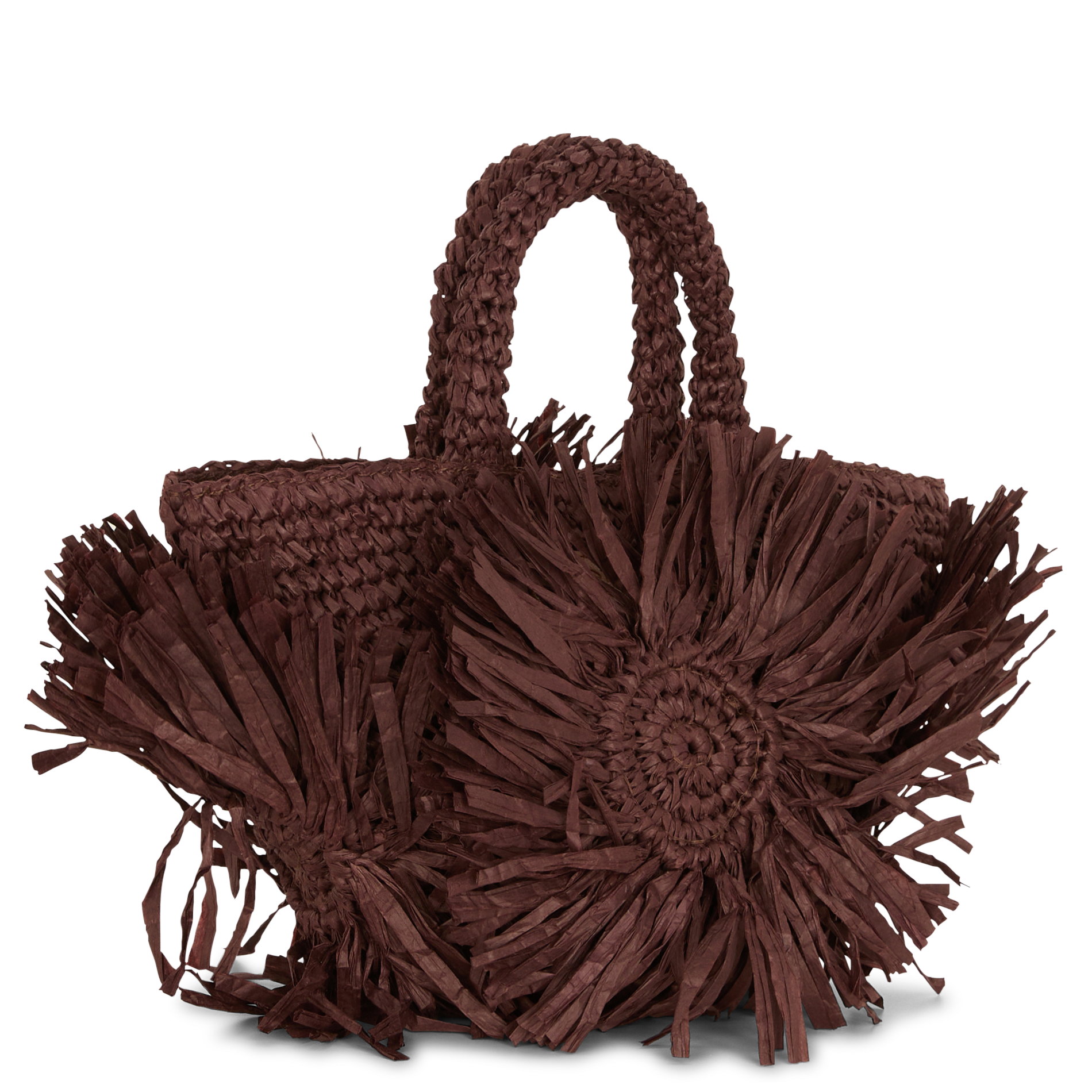 Sac cabas en raphia ANTIK BATIK Marron