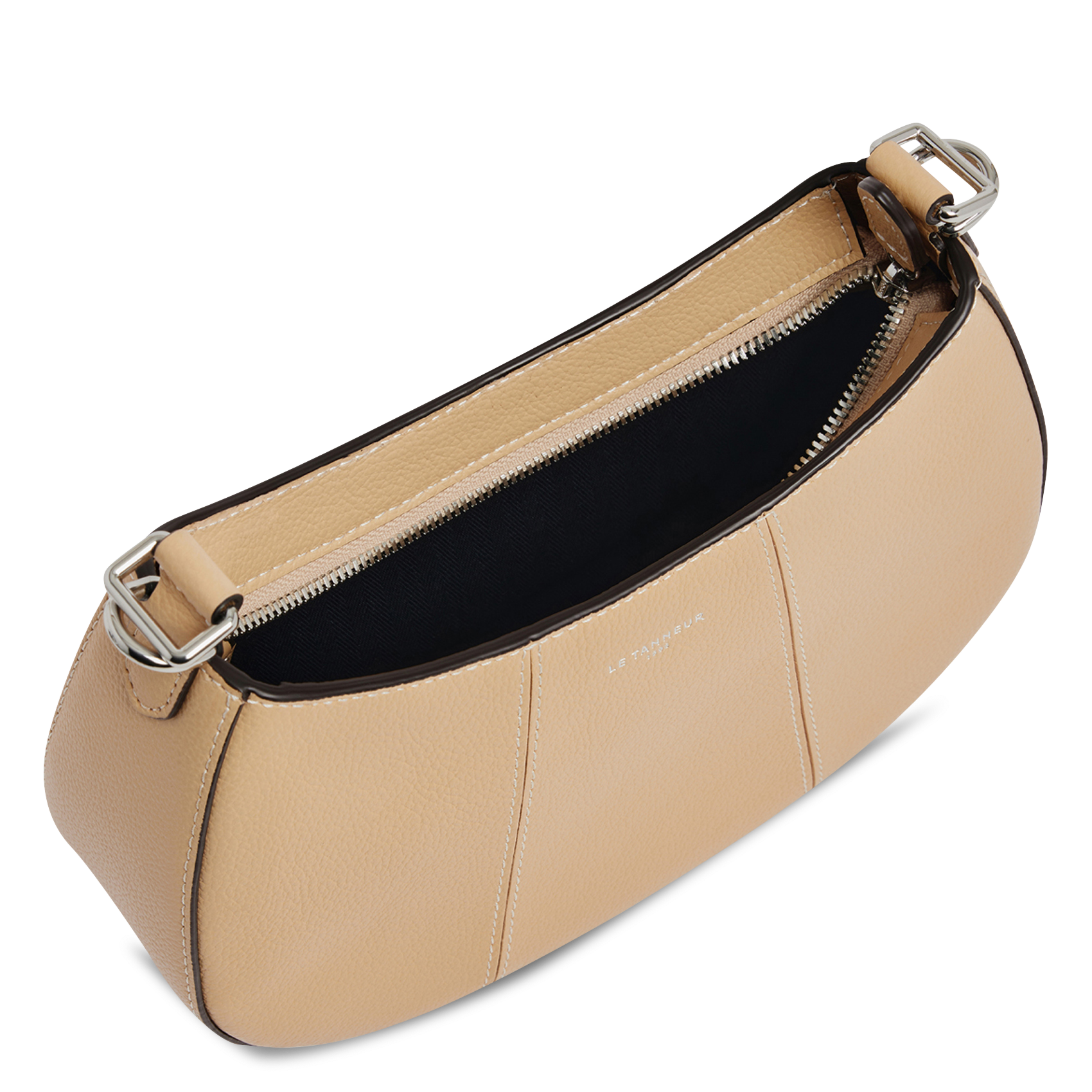 Capriccio - Hobo-Bag, aus Leder LE TANNEUR Beige