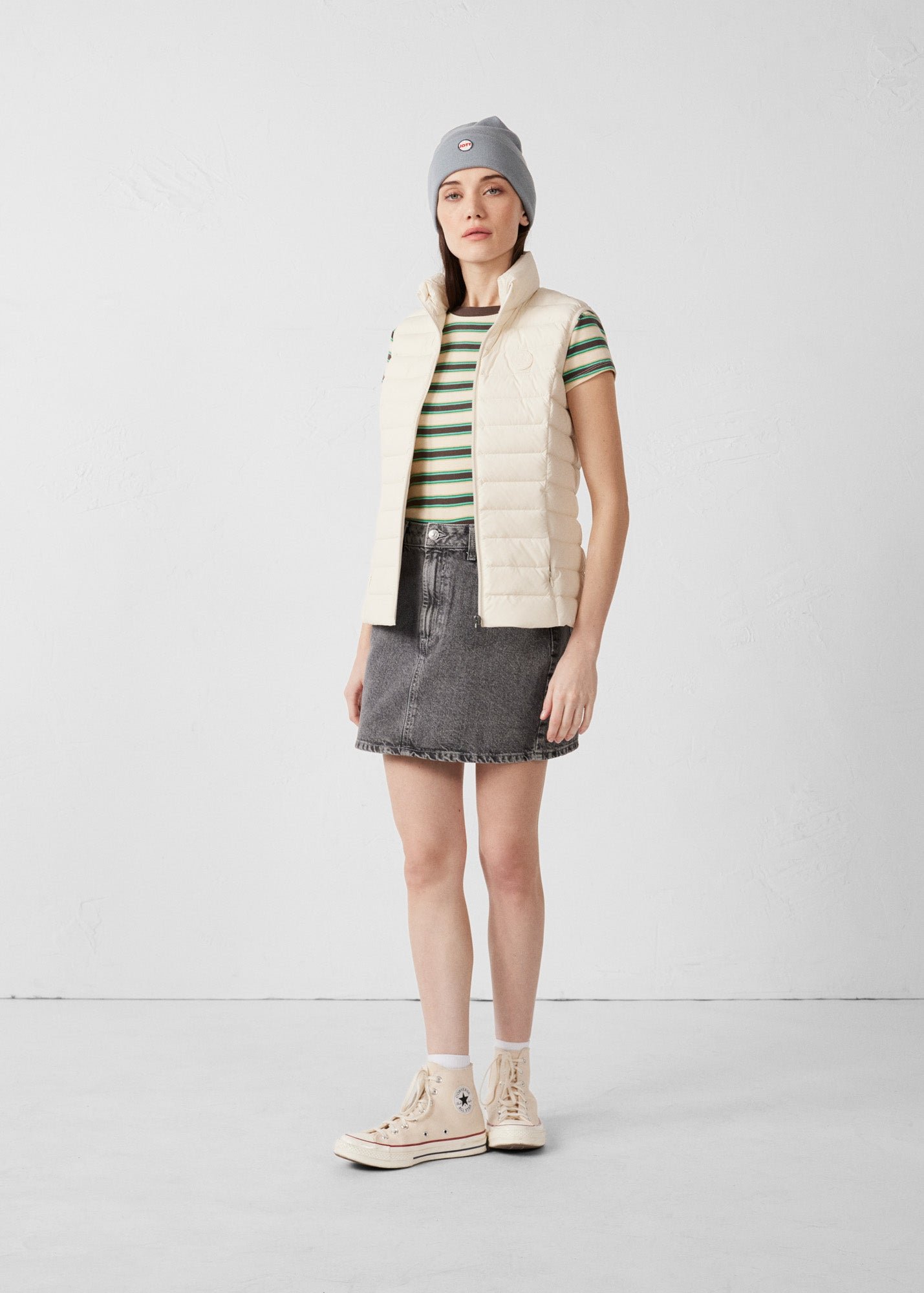 Doudoune sans manches stretch grenada JOTT Blanc