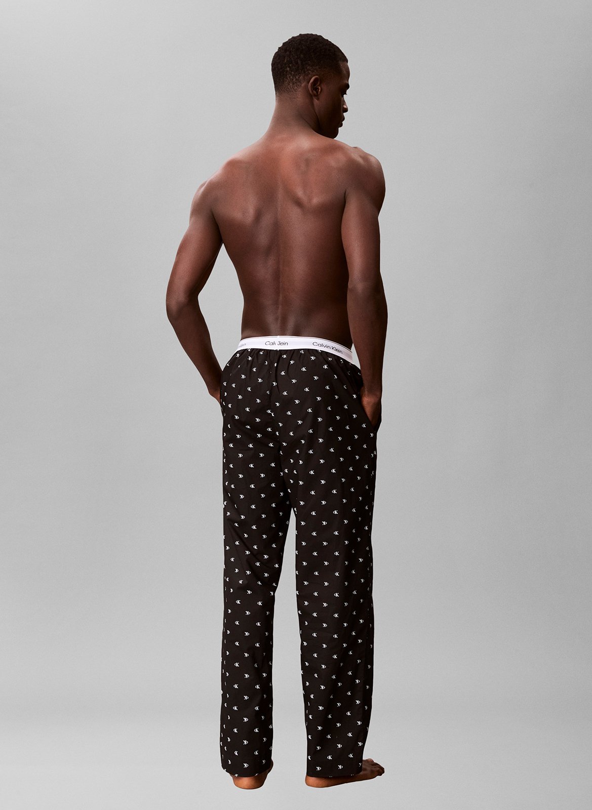 Monogrammed loungewear pants CALVIN KLEIN UNDERWEAR Black