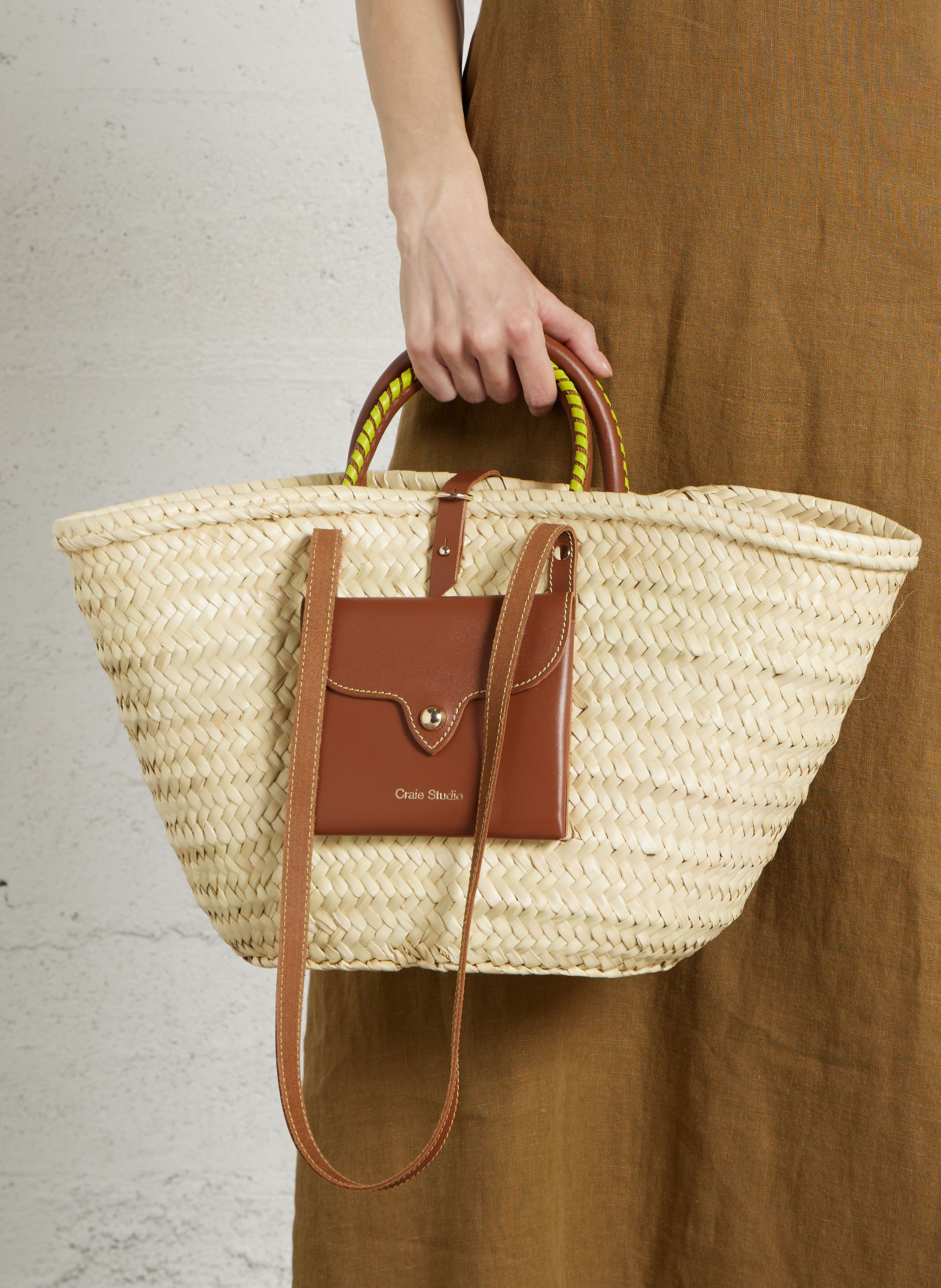 Geflochtener Korb aus Doumpalme CRAIE STUDIO Braun