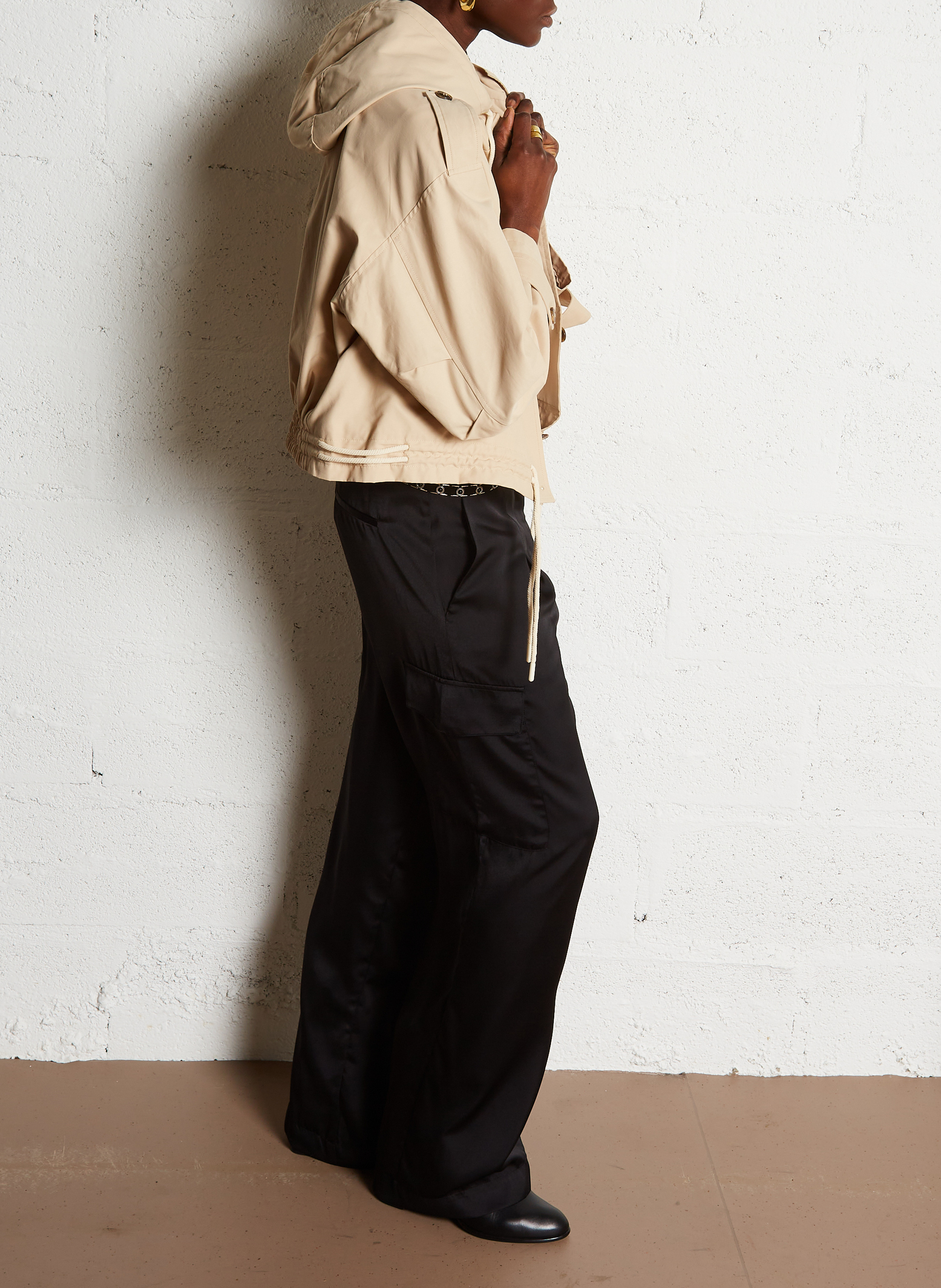 Tee-shirt col rond en coton BA&SH Beige