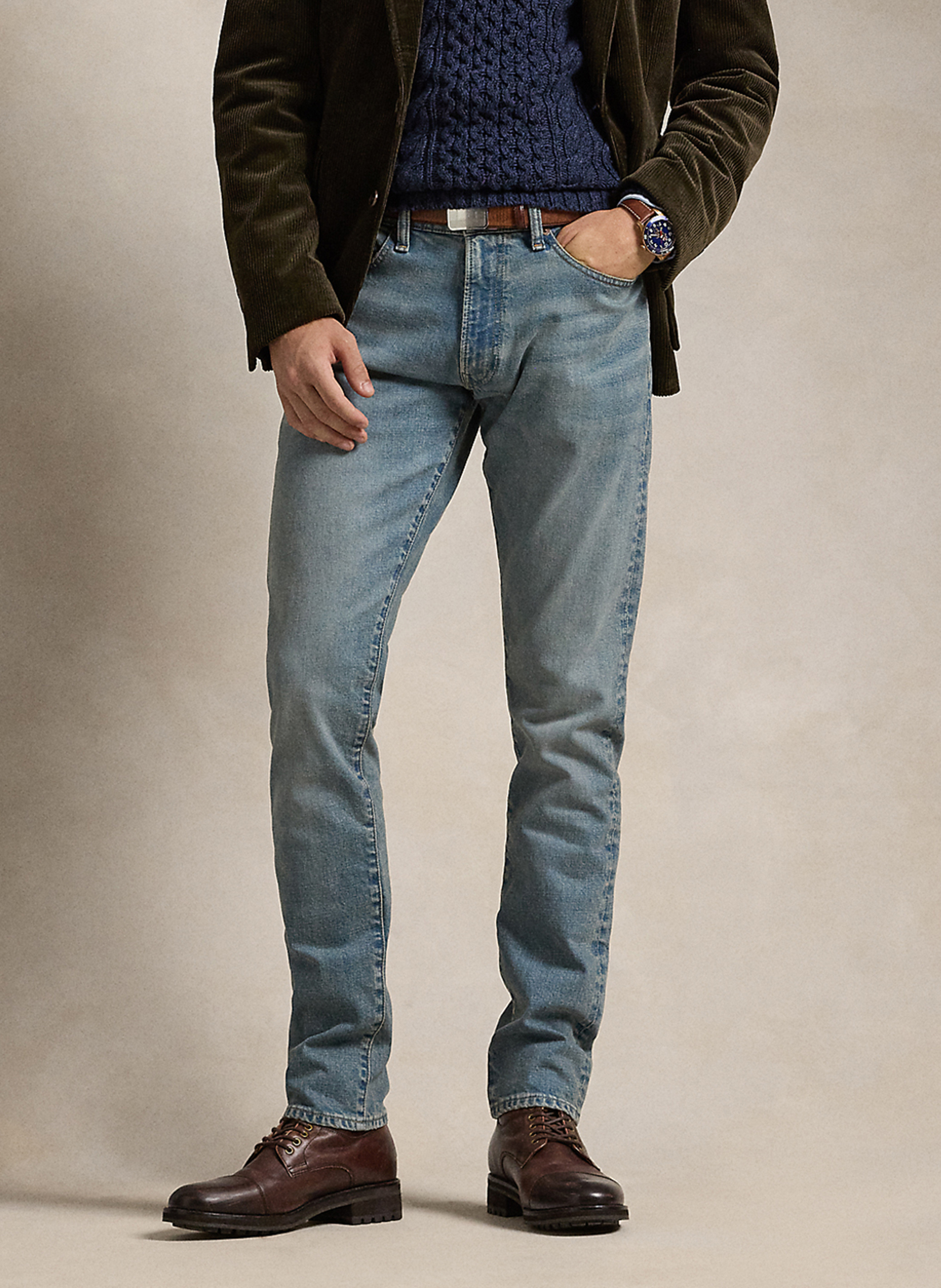 High Waist Slim Fit Jeans POLO RALPH LAUREN Blau