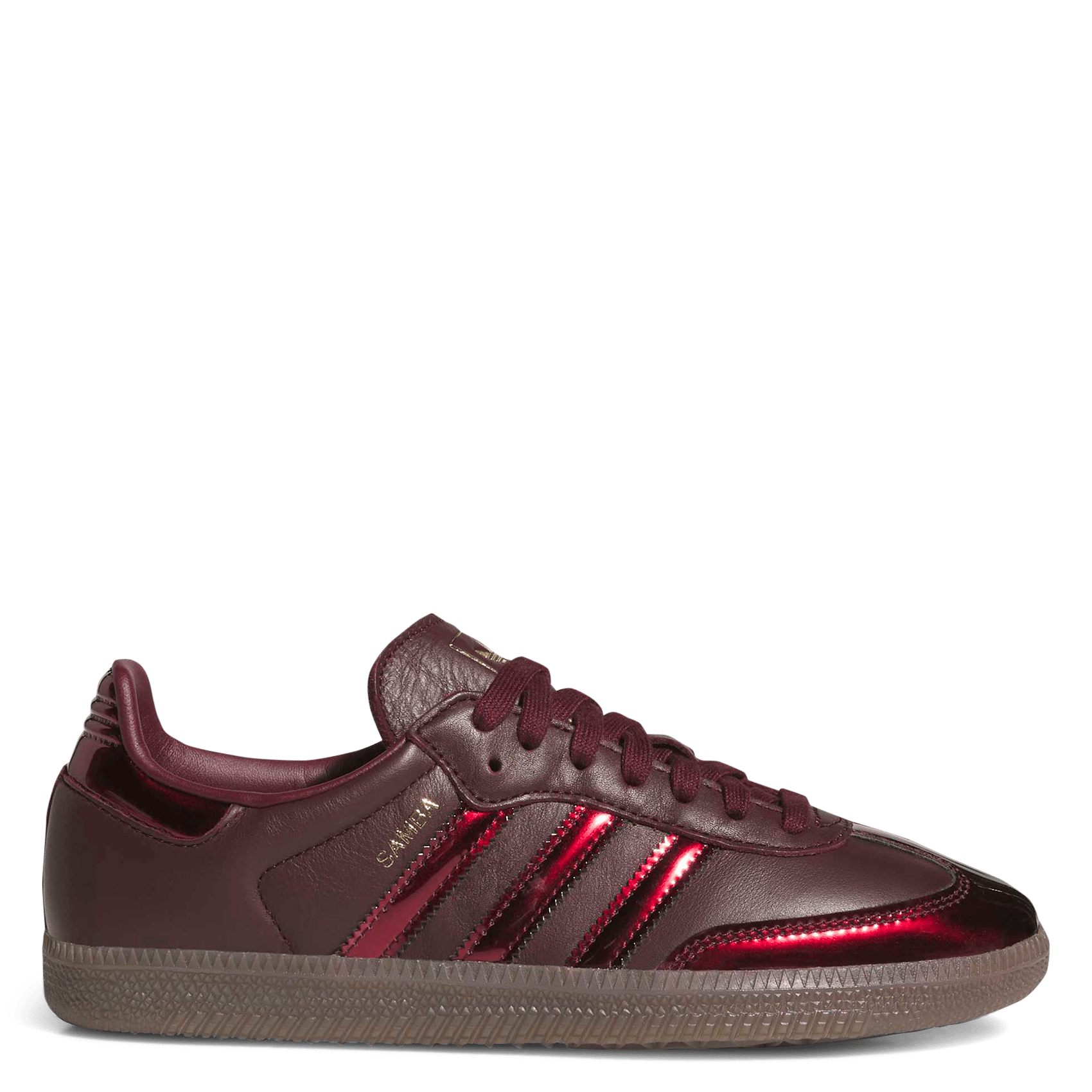 Lage, glanzende, leren sneakers ADIDAS Rood