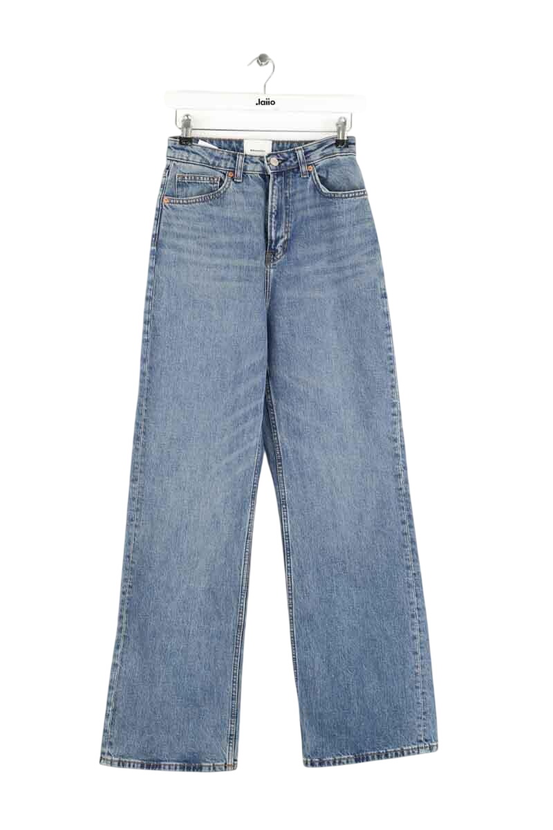 - Straight-leg jeans
- 5 pockets
- Straight cut
- Faded effect REFORMATION - Seconde Main Blue