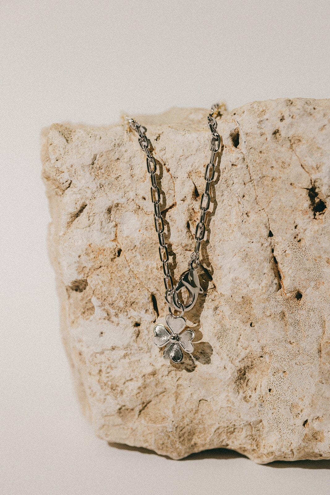 Maxi silver-plated clover necklace MONSIEUR SIMONE Silver