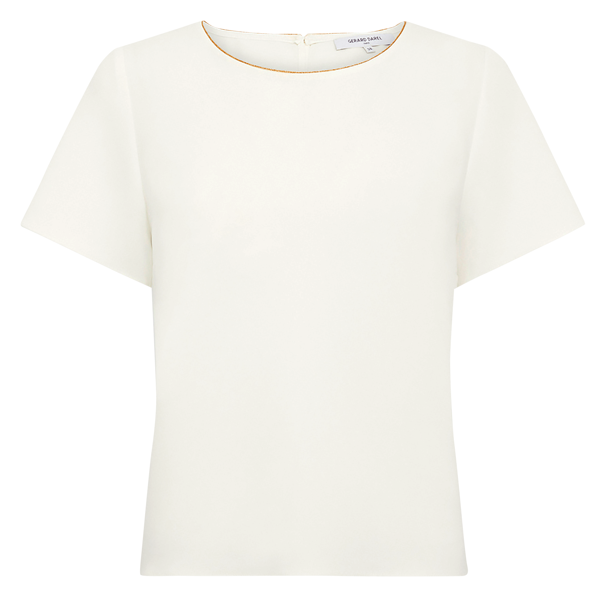 Tee-shirt droit uni à col rond GERARD DAREL Beige