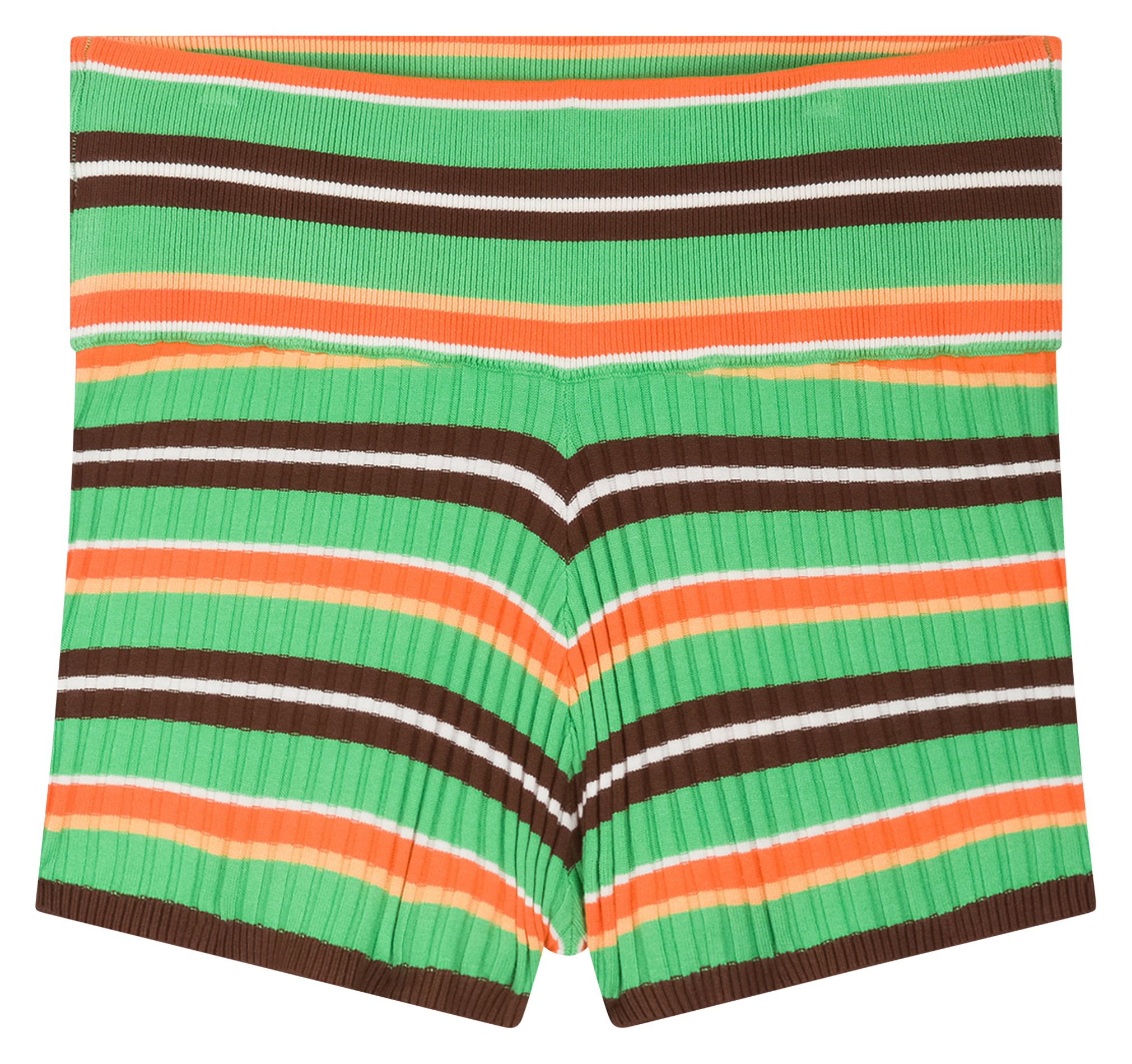 Gonna dritta in misto cotone biologico a righe FABIENNE CHAPOT Multicolore