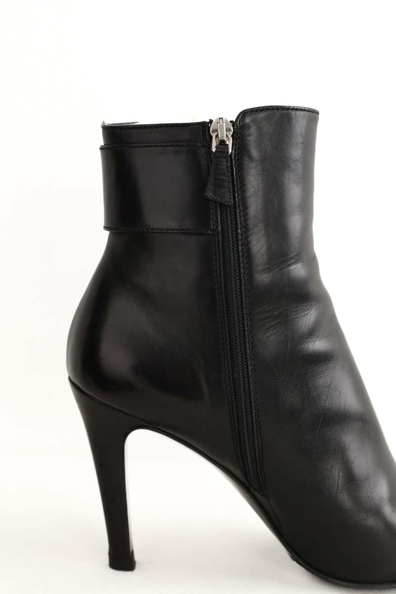 Boots LONGCHAMP - Seconde Main Noir