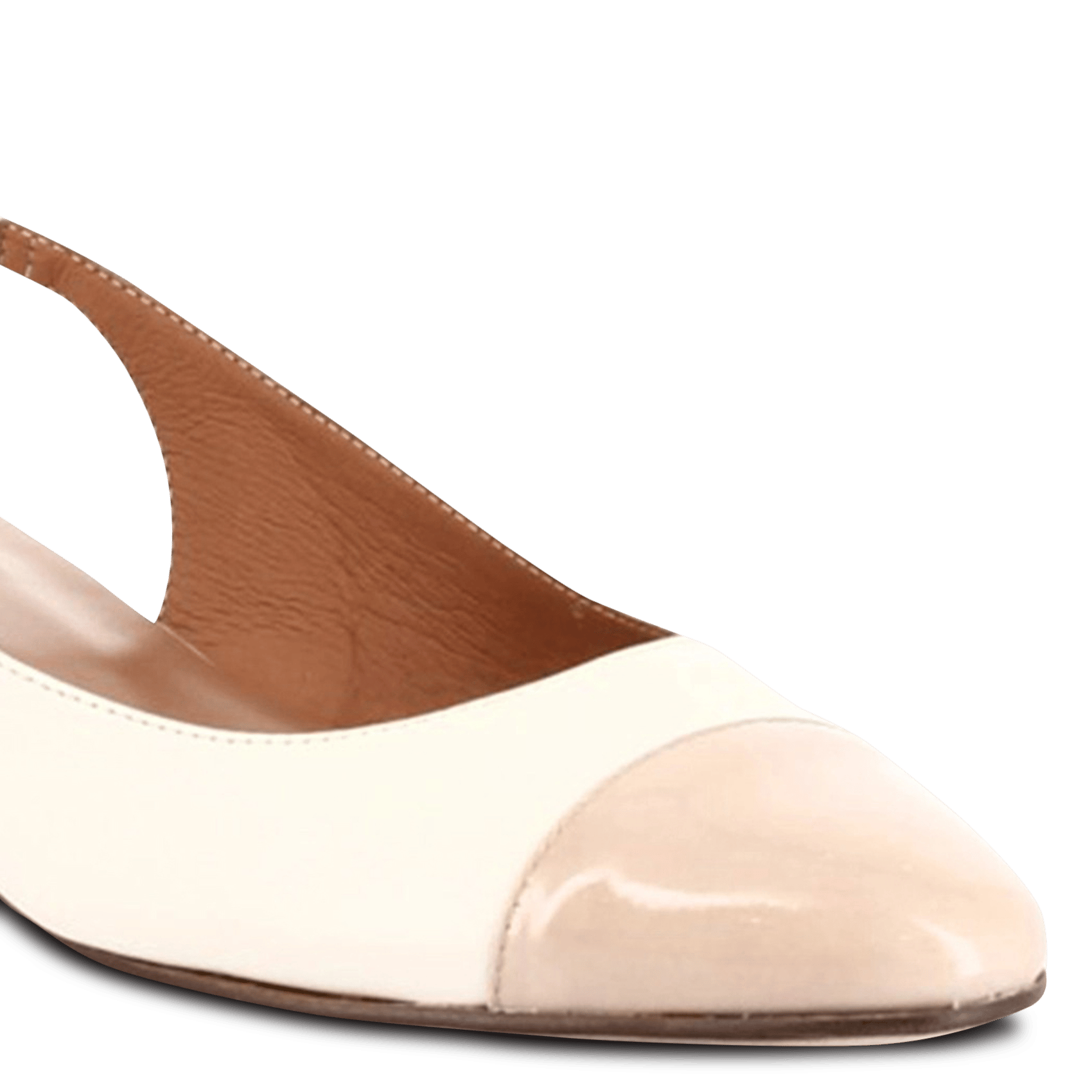 Ballerines slingback en cuir JONAK Beige