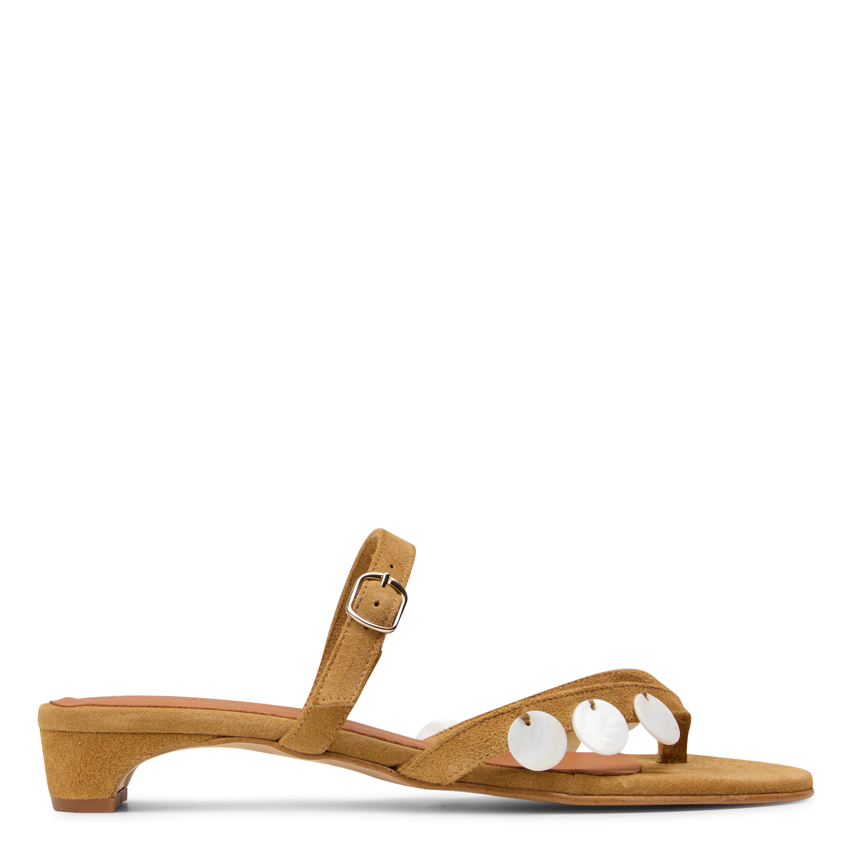 Leather mules NAGUISA Brown