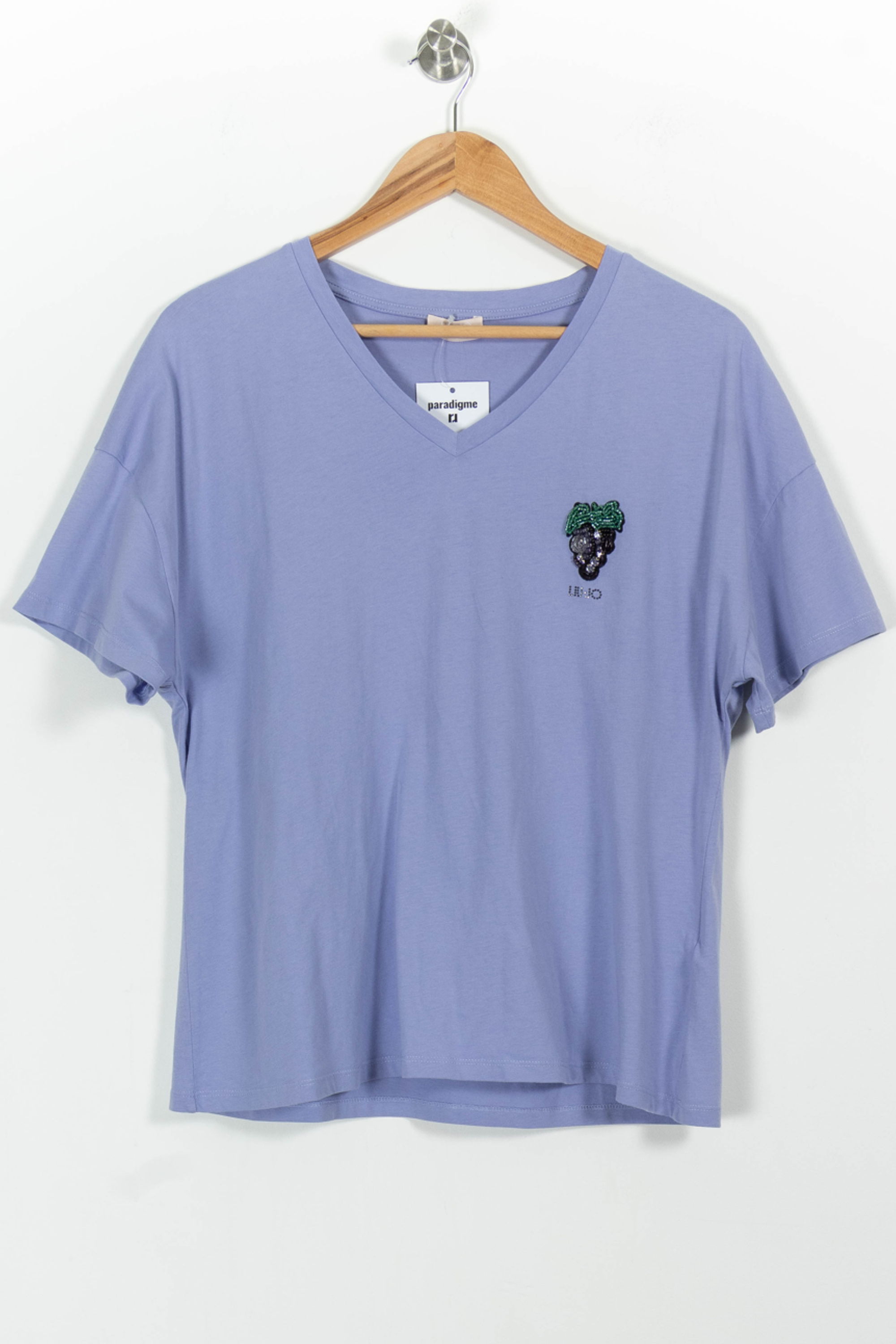Tommy Badge T-shirt LIU JO - SECONDE MAIN Purple