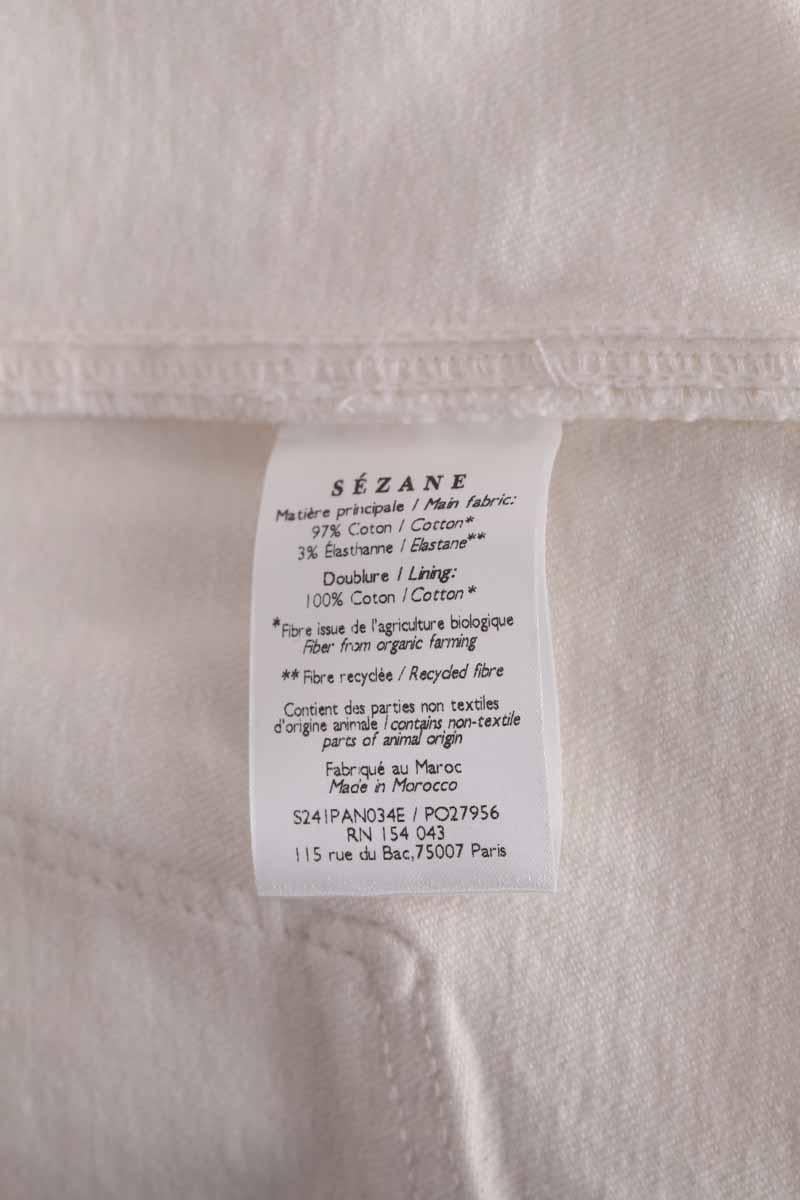 Jean droit SEZANE - Seconde main Blanc