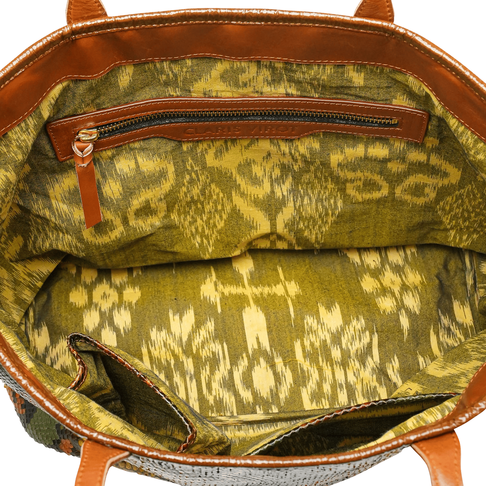 Shopper aus Pythonleder CLARIS VIROT Mehrfarbig