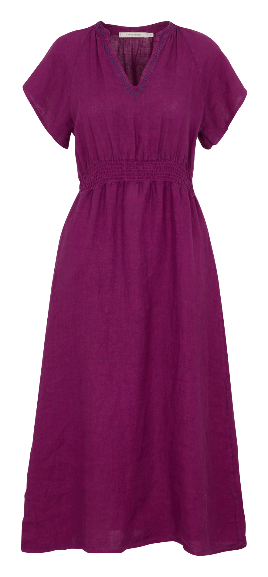 Flowy Linen Maxi Dress LA FEE MARABOUTEE Purple