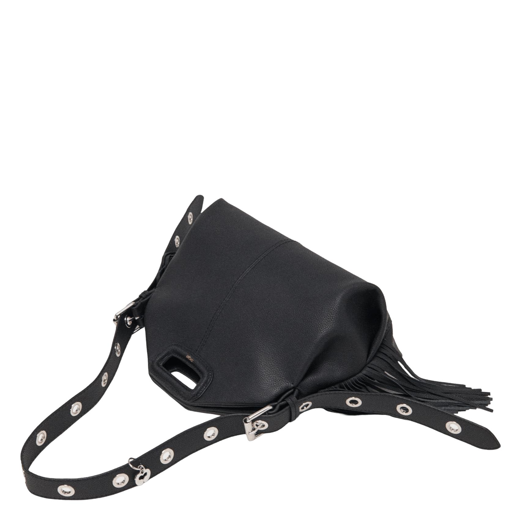 Dori leather shoulder bag MAJE Black