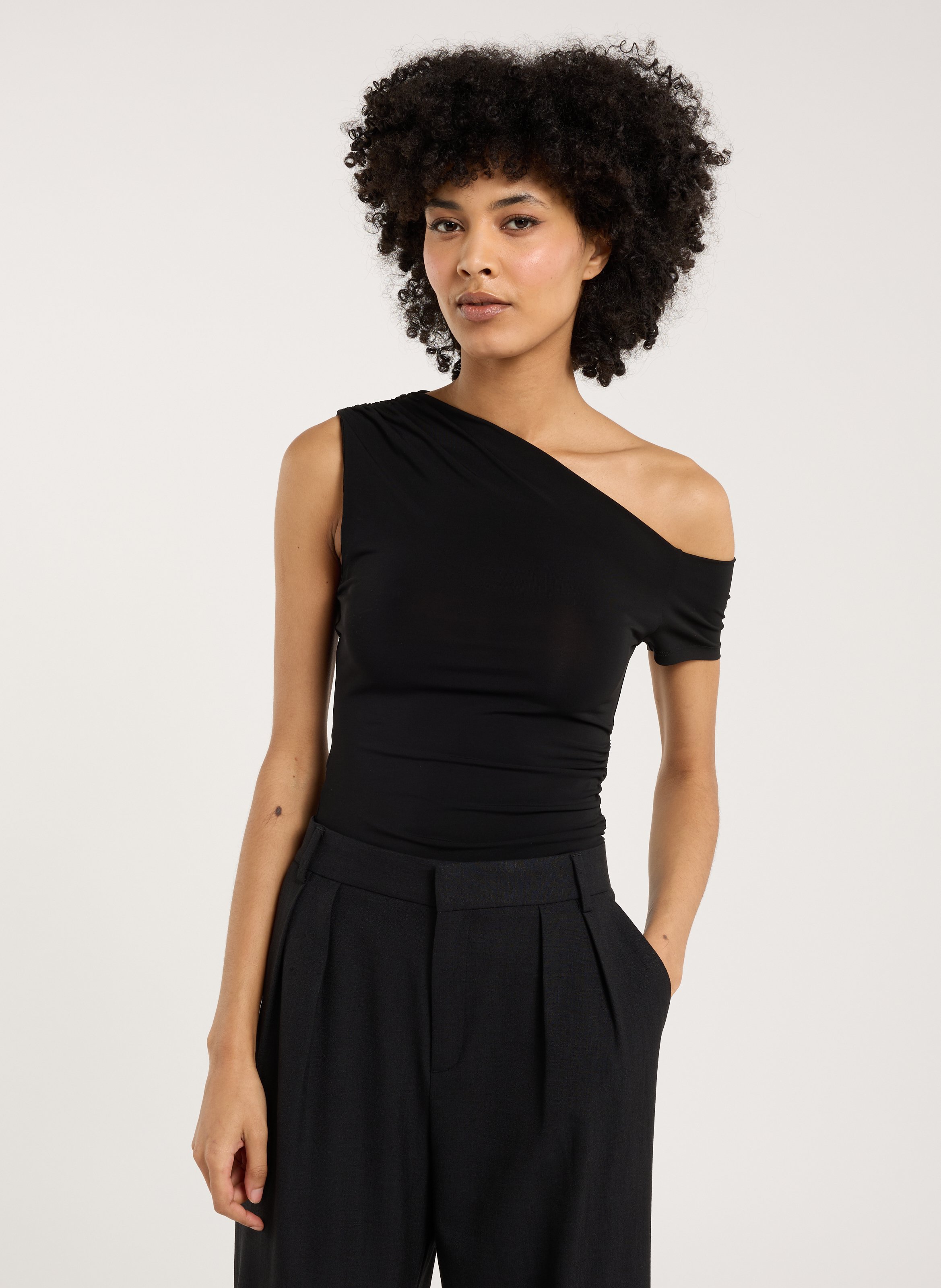 Top asymétrique SAISON 1865 Noir