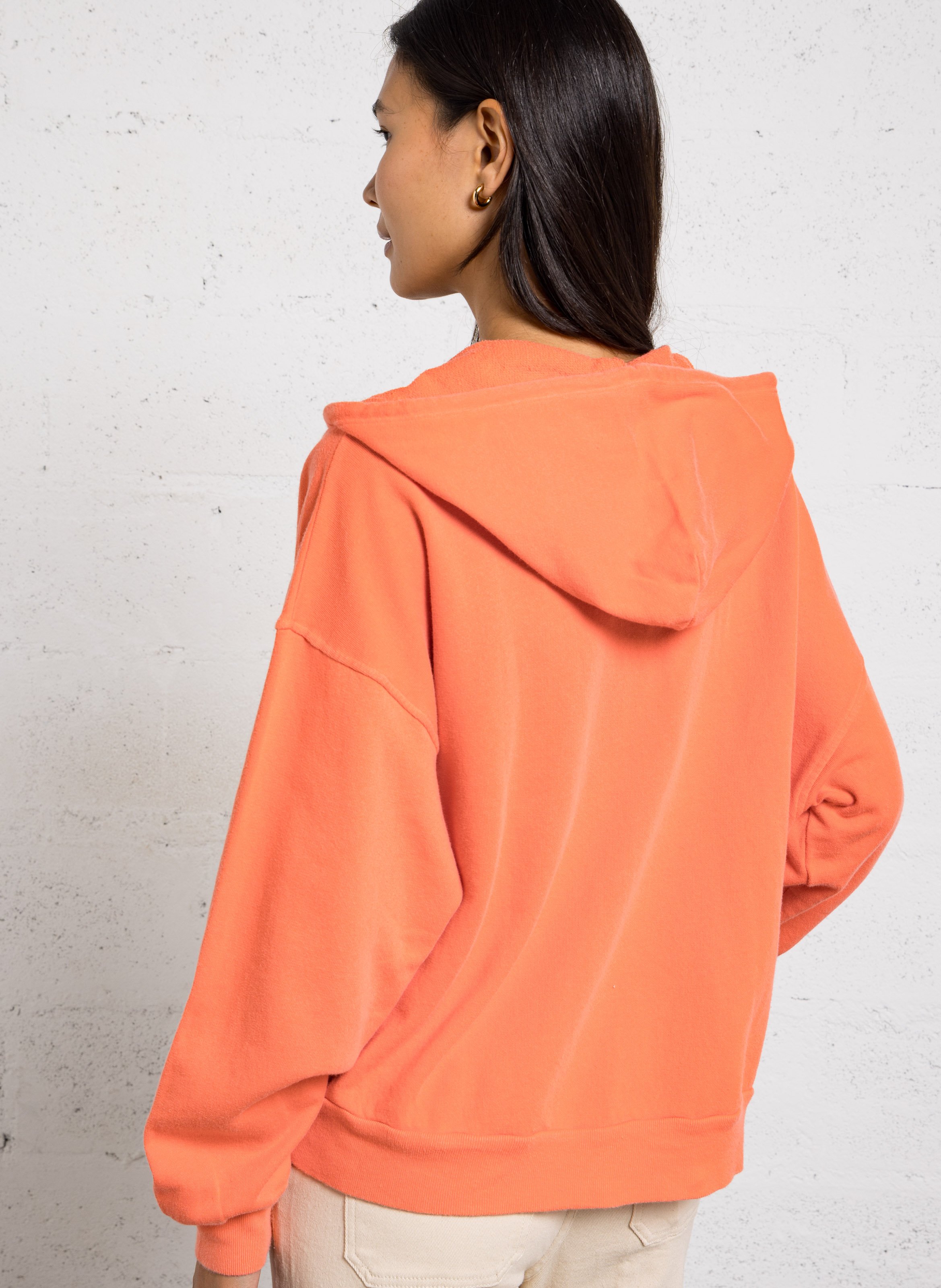 Wijd sweatshirt met capuchon  AMERICAN VINTAGE Oranje