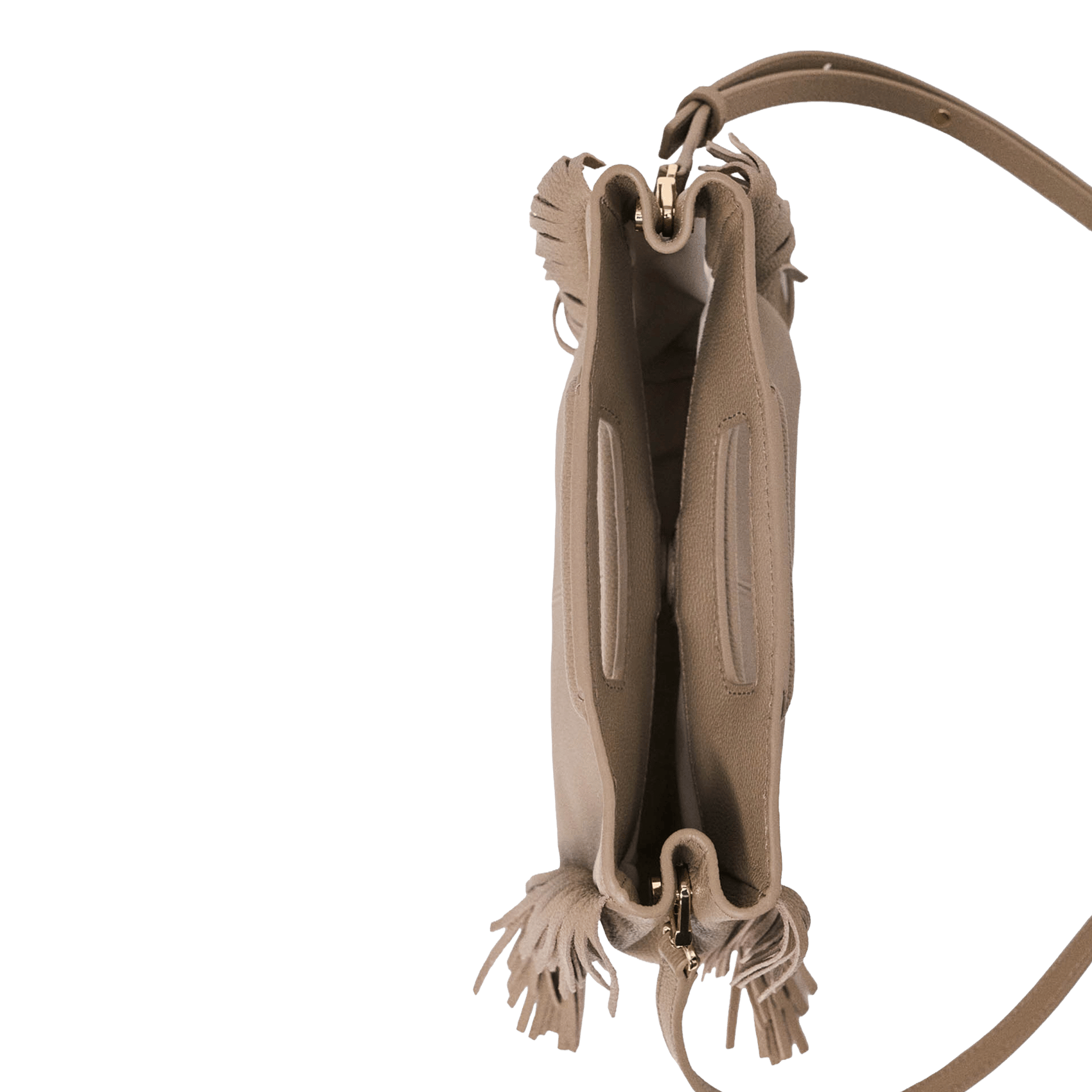 Leren clutch MAJE Bruin