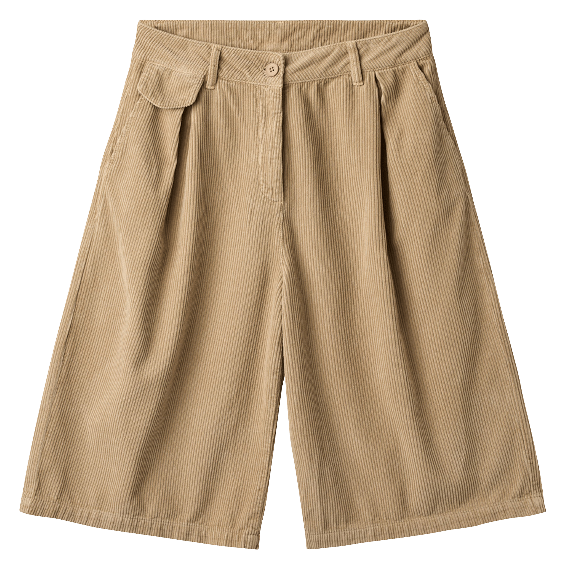 High-waisted solid short long PROJECT-AJ117 Khaki