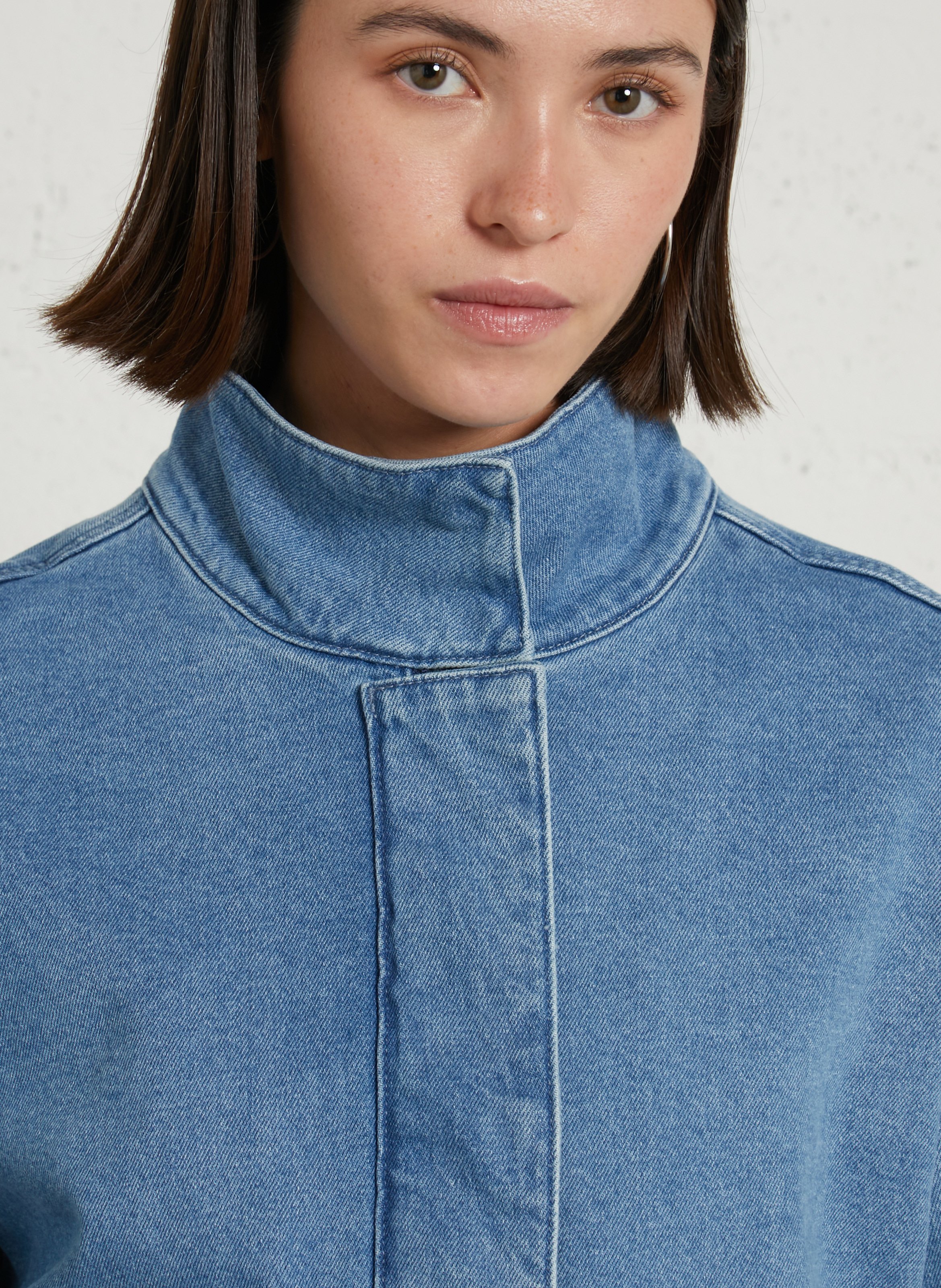 Oversized cotton blend jacket LA PETITE ETOILE Jean Stone