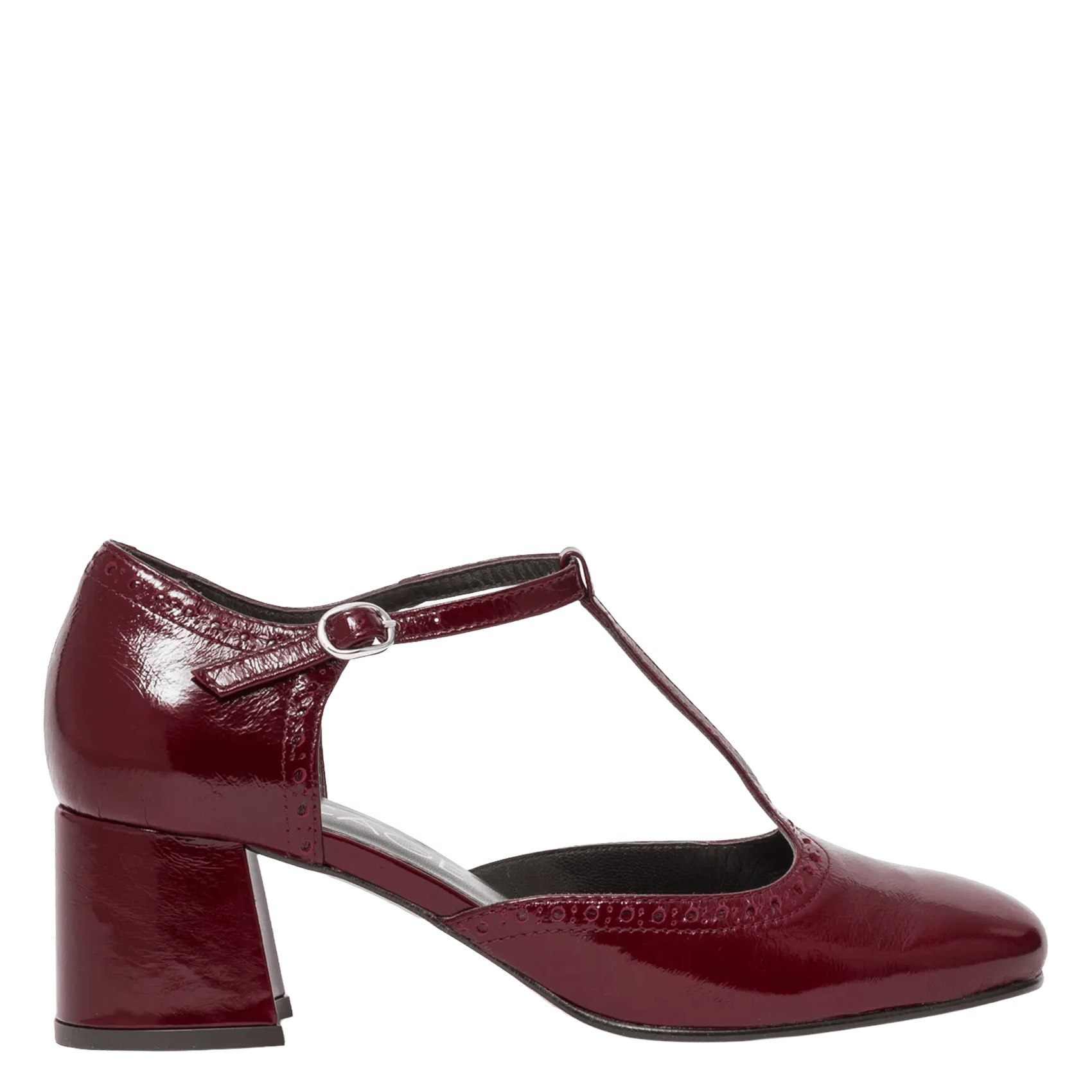 Leather high heels BOCAGE Red