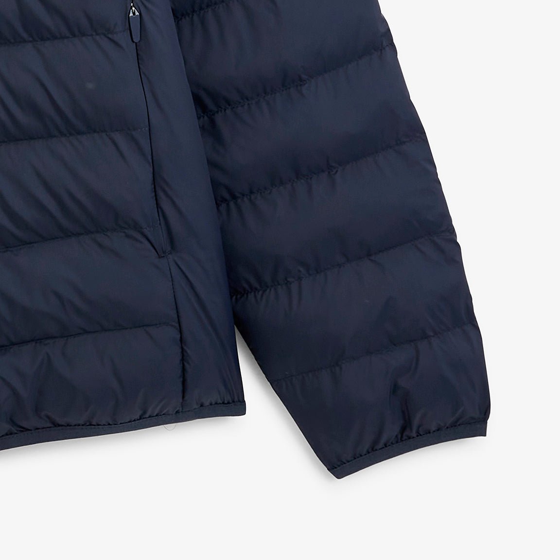Light navy blue long-sleeved piumino down jacket SERGE BLANCO Blue