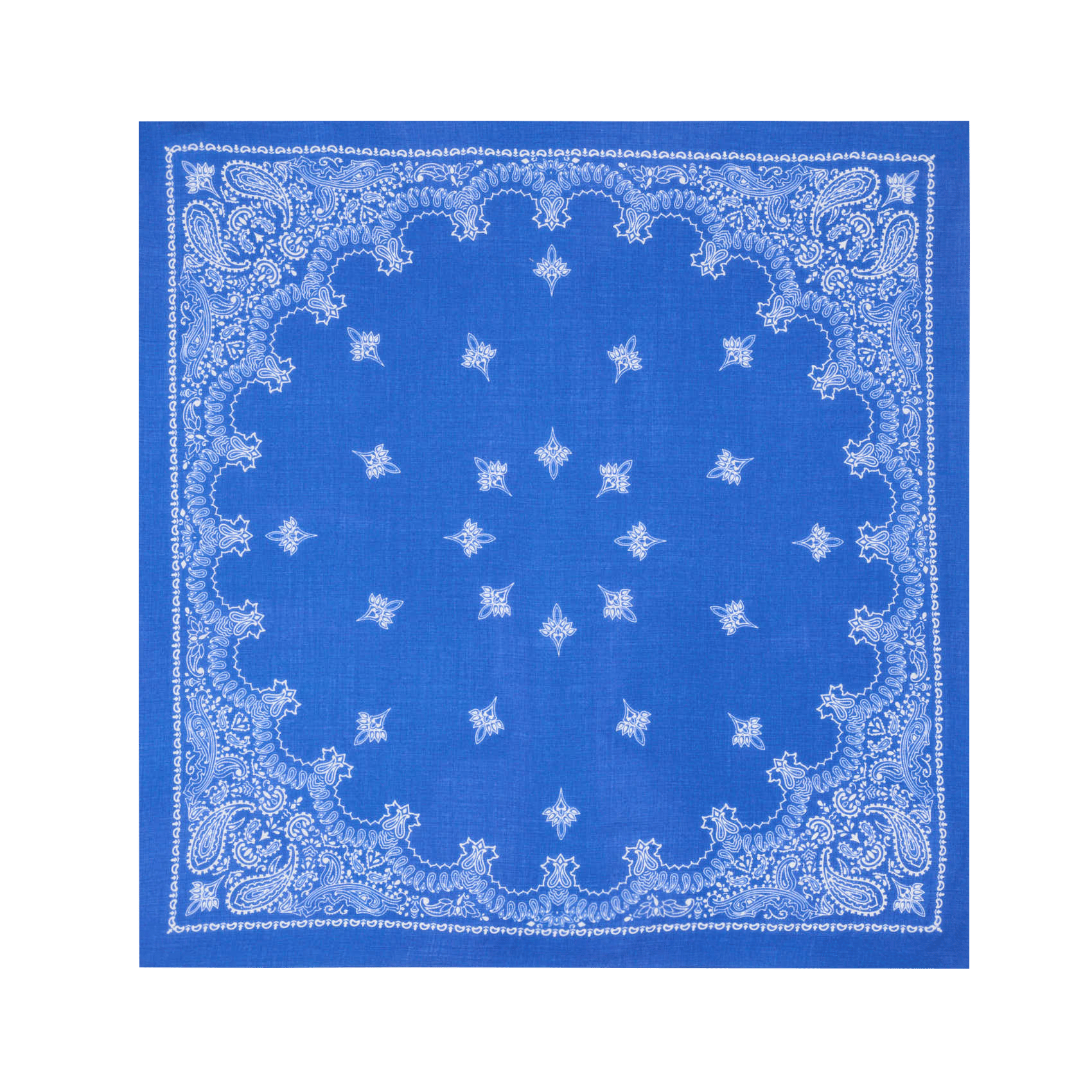Foulard imprimé en laine DESTIN Bleu
