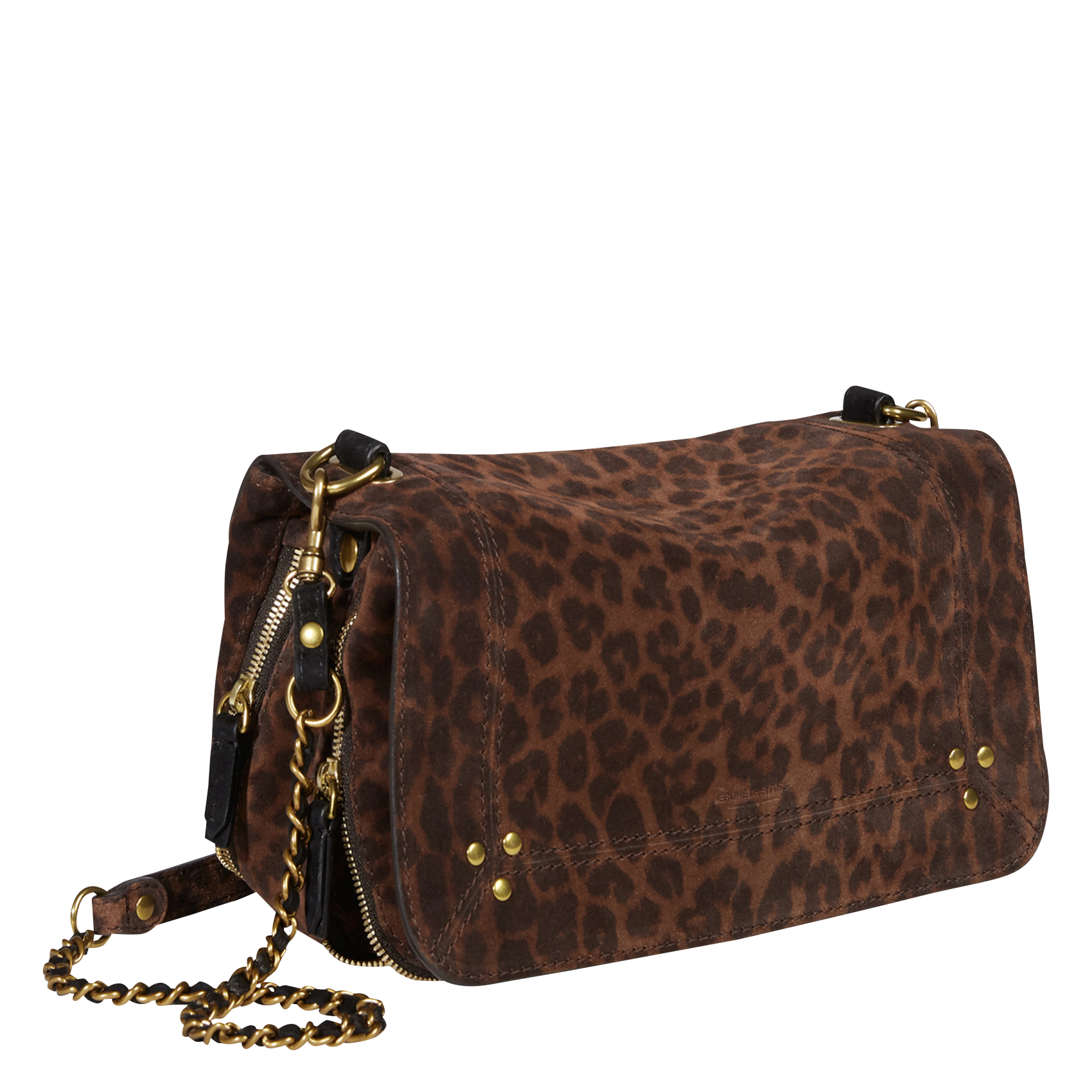 Leopard print leather shoulder bag JEROME DREYFUSS Multicolored