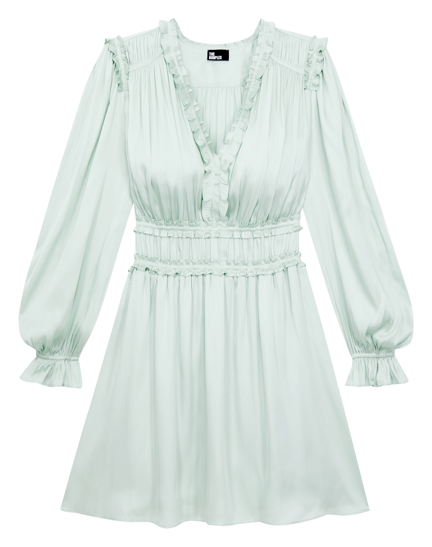 Short V-neck dress THE KOOPLES Blue