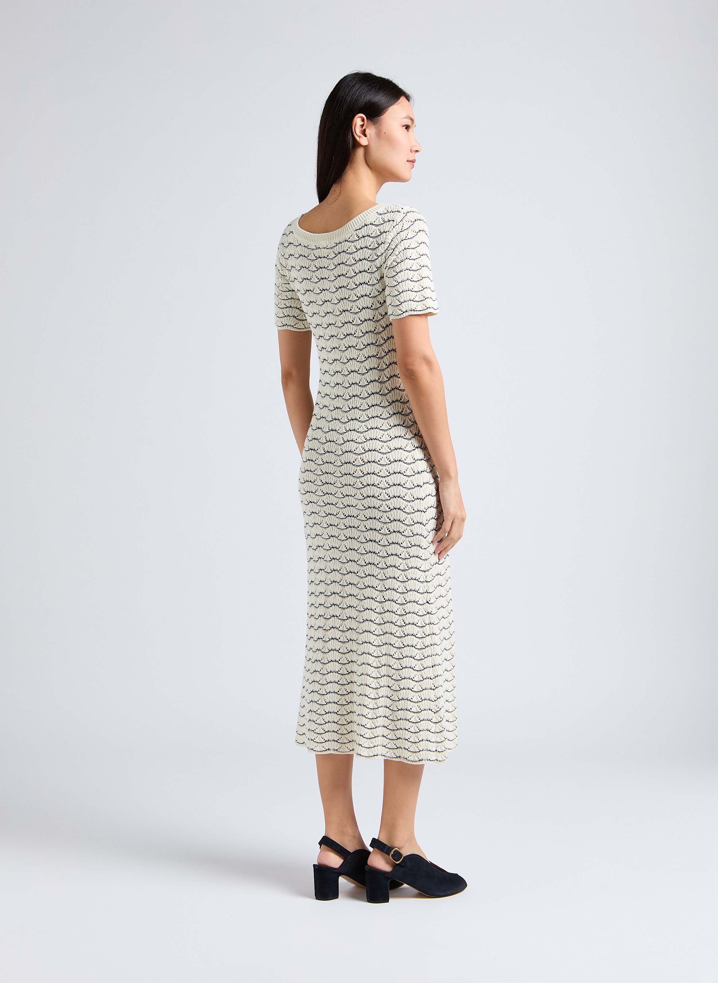 Sandales à talon en cuir velours ANONYMOUS COPENHAGEN Bleu