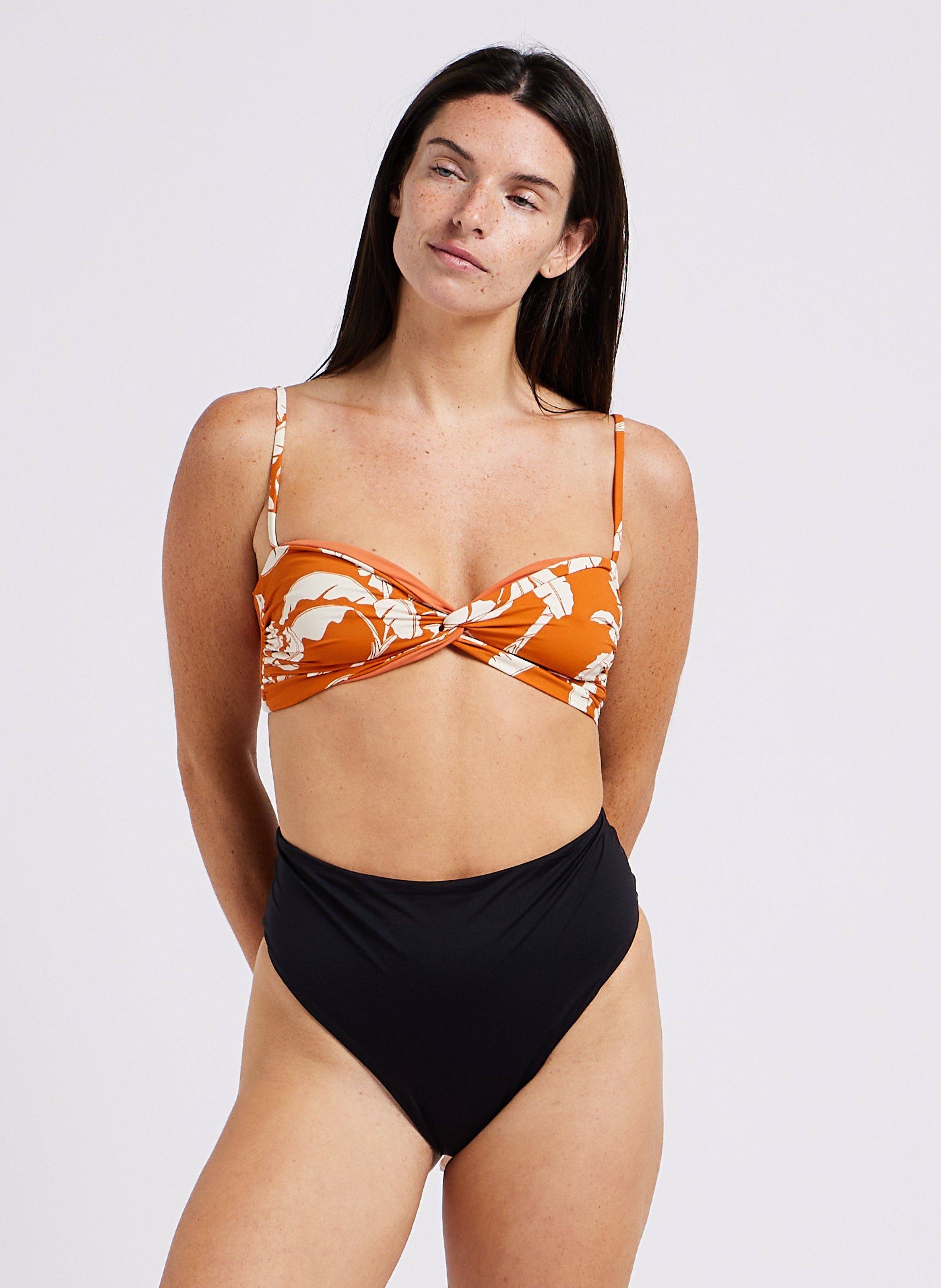 Hoge taille bikinibroekje KHAVEN Zwart