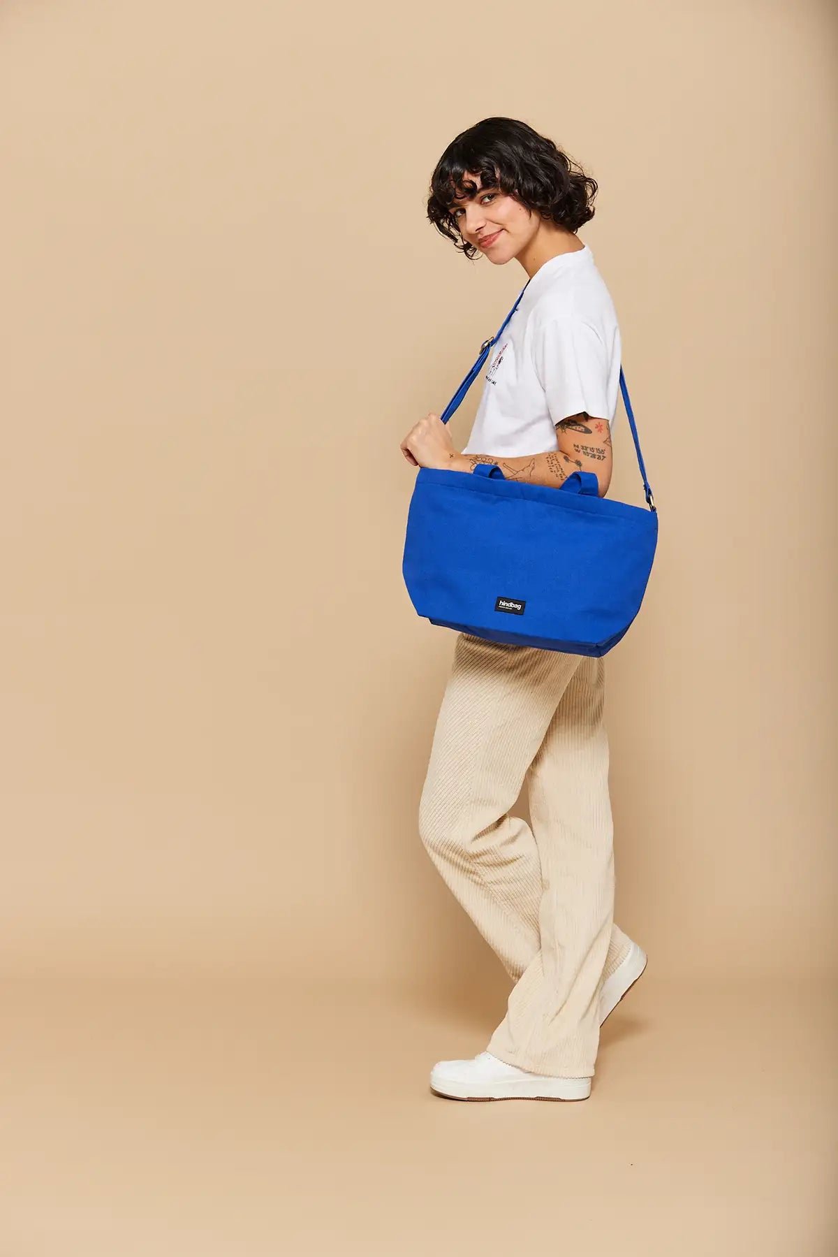 Cotton tote bag HINDBAG Blue