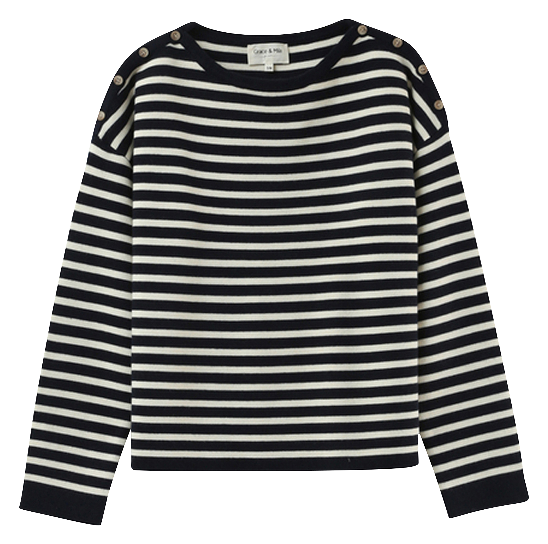 Oversized sailor sweater GRACE ET MILA Blue
