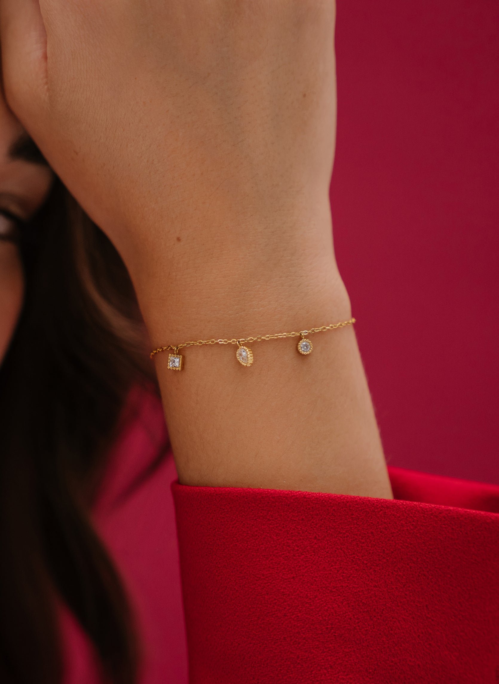 Anya Starry Chain Bracelet AEC Paris Golden