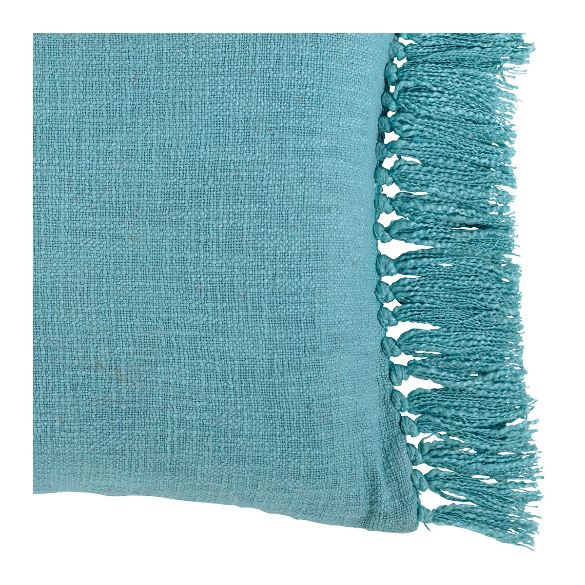 Iridescent velvet cushion cover BLANC D'IVOIRE Blue