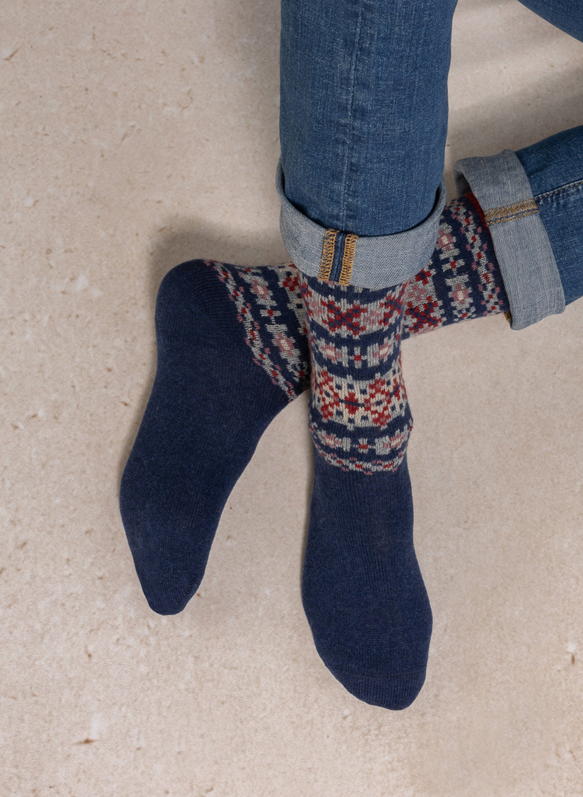 Mid-calf printed socks BLEUFORET